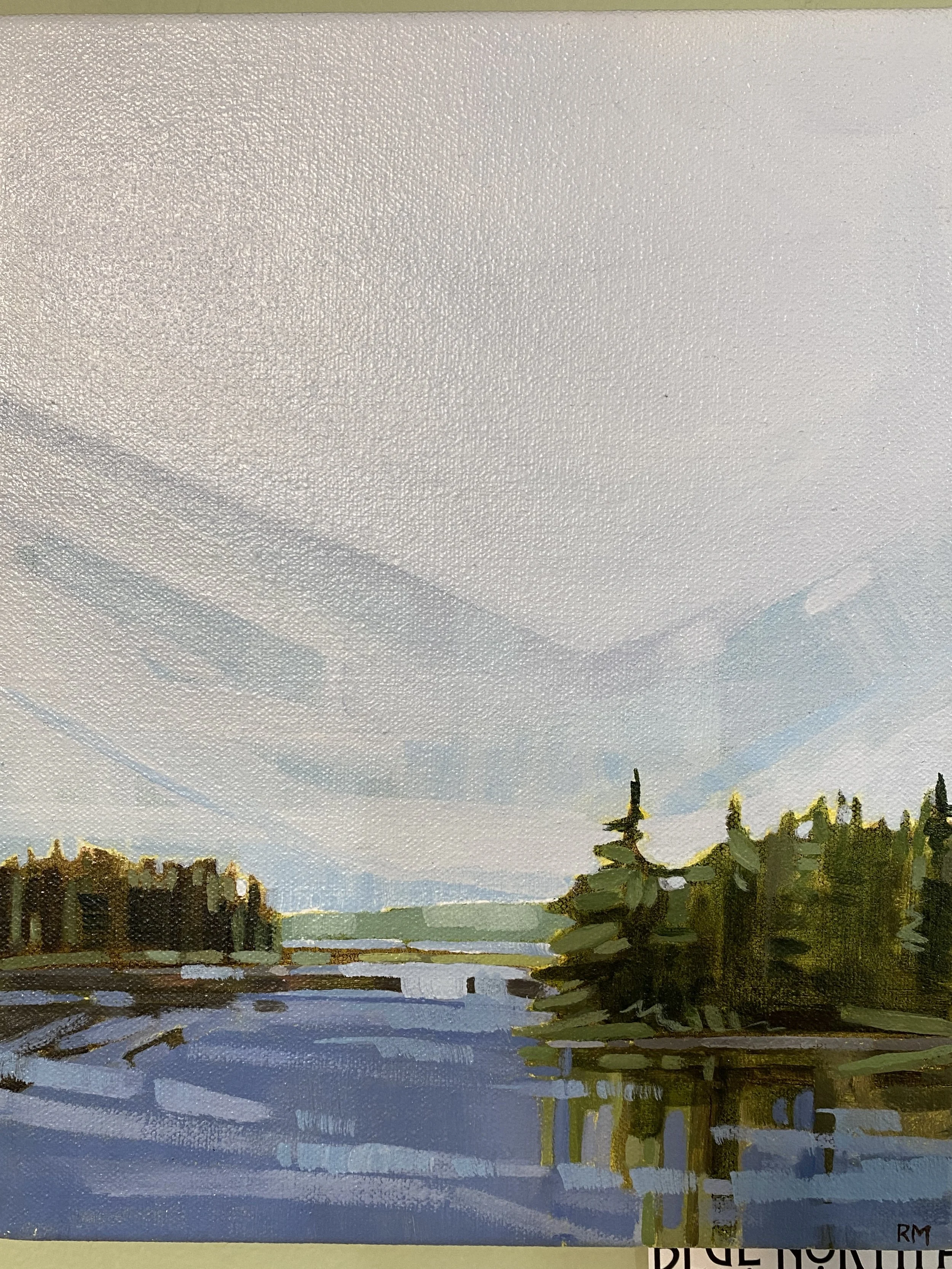 At the Lake, acrylic on canvas 8x10"
$248