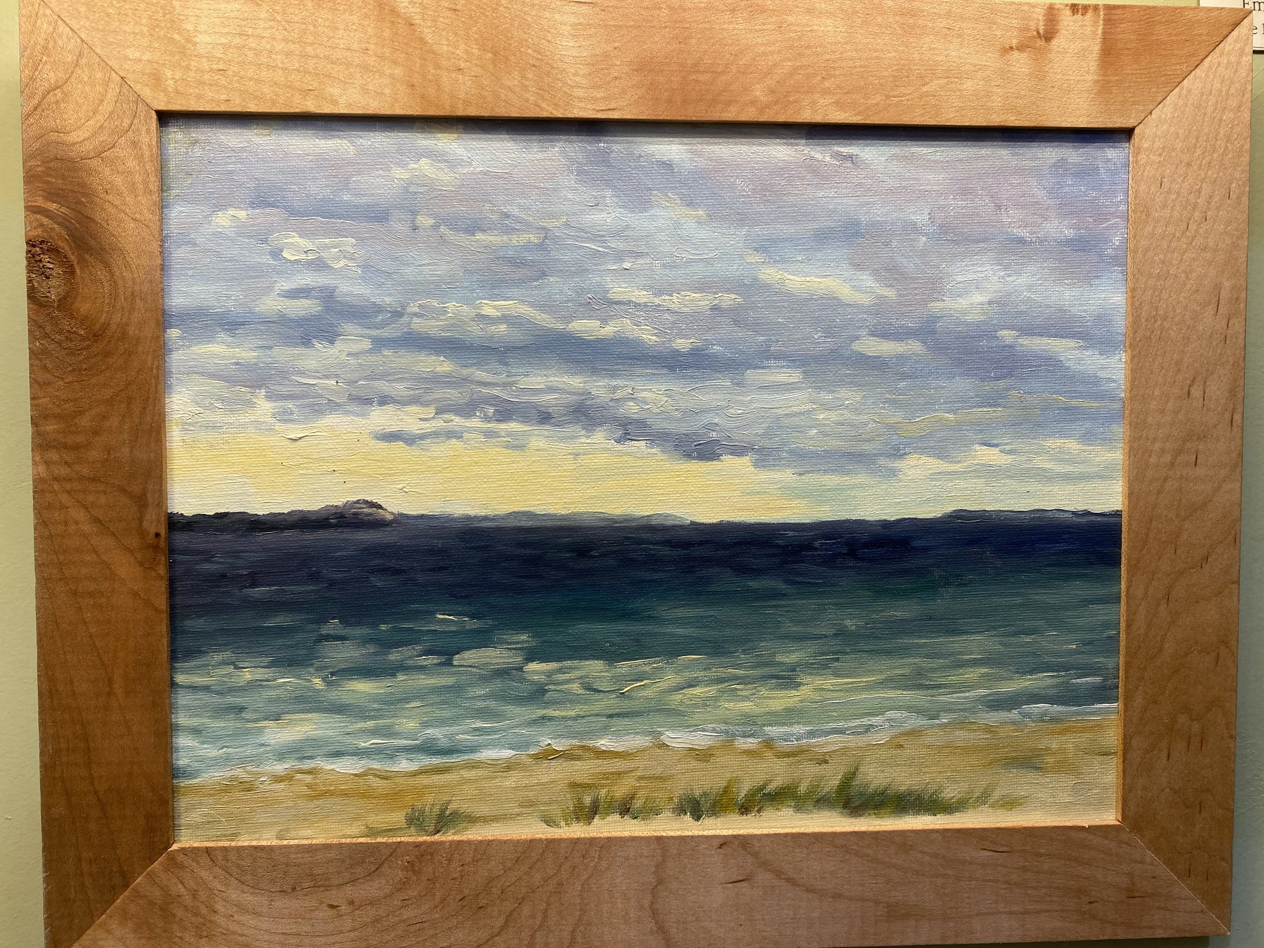 Good Harbor, Oil on canvas. Wood framed. 10"x12"
$250