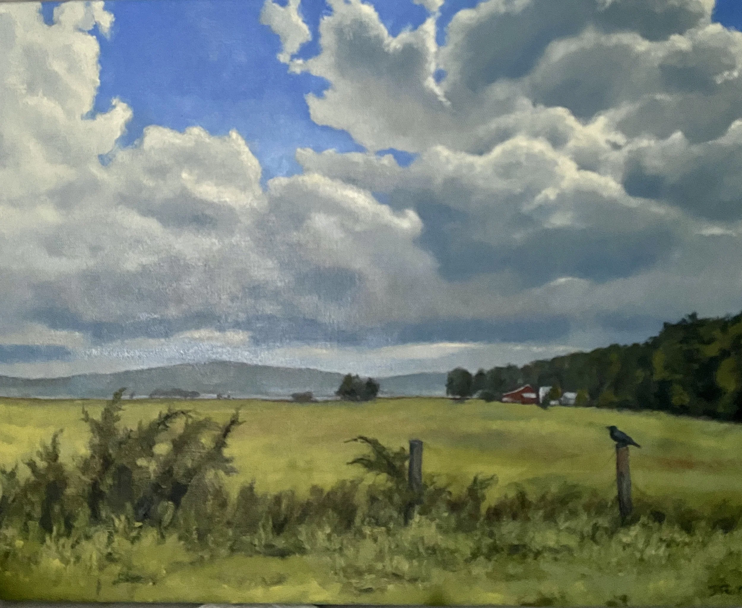 Port Oneida Farm, oil on canvas