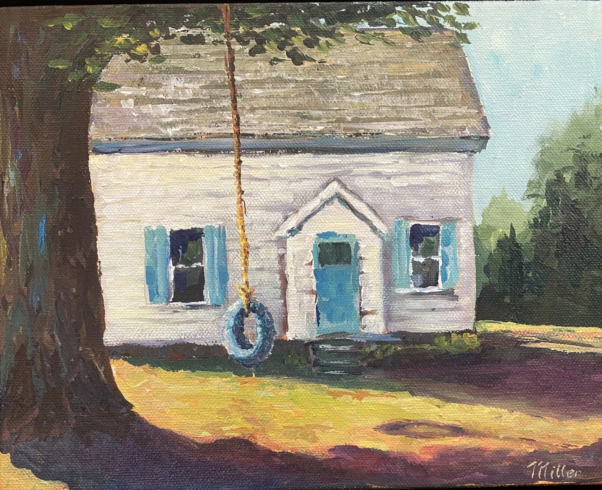 Yesteryear, acrylic on stretched canvas, framed. $320