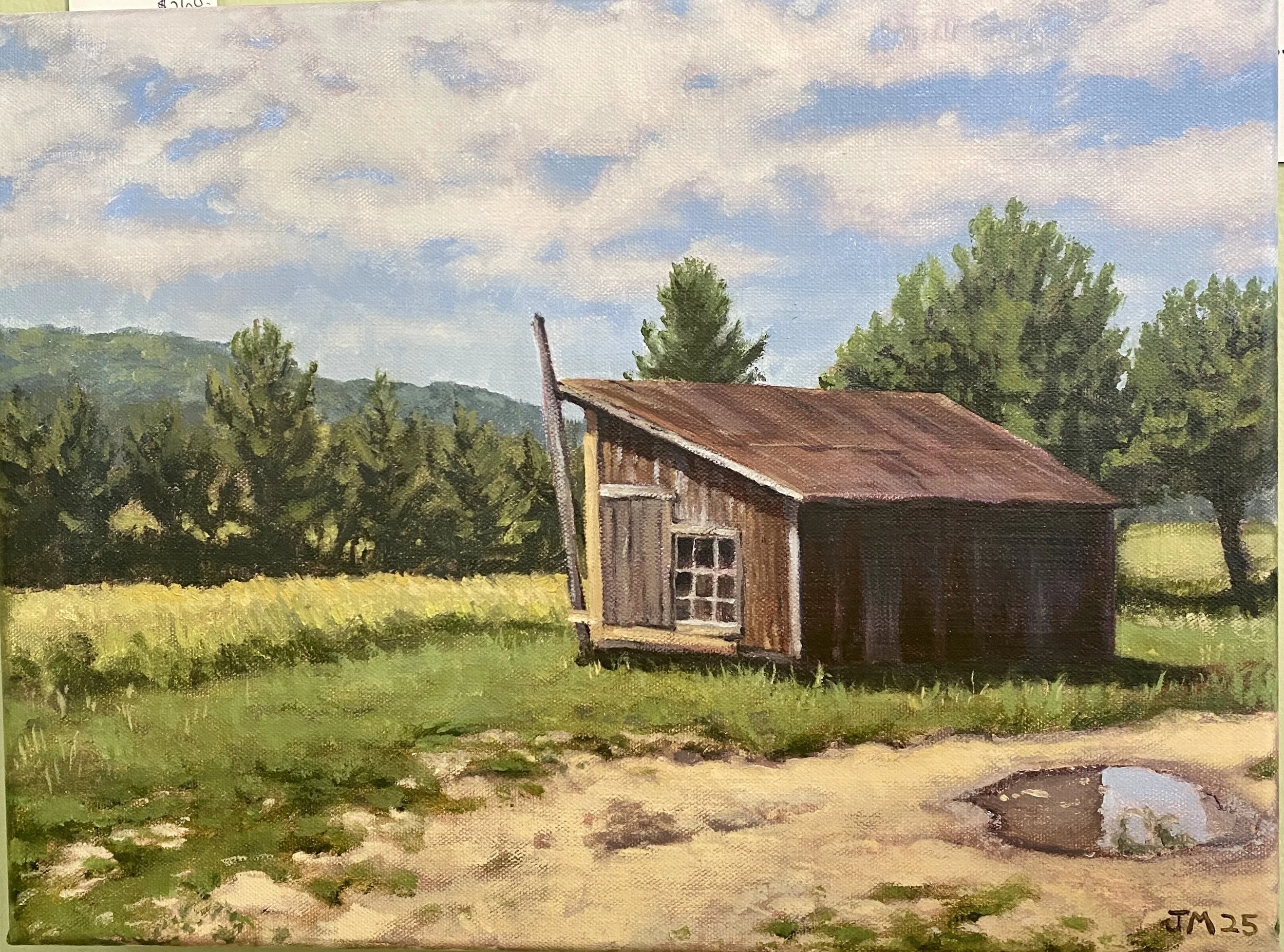 Ole Olsen Barn. Oil on Canvas 12x16"
$310
