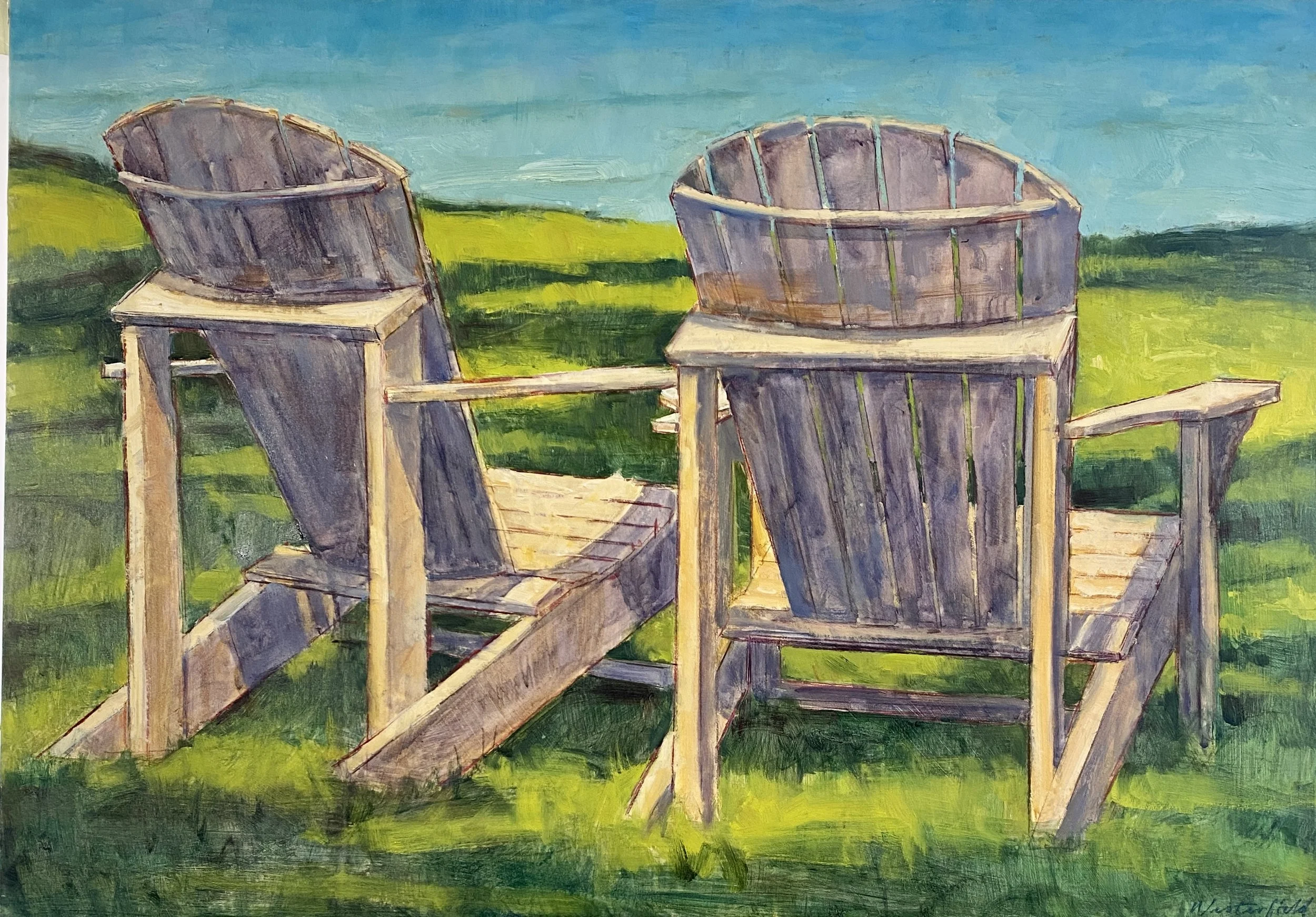 Front Row, oil on panel, 21"x 30"  $1700