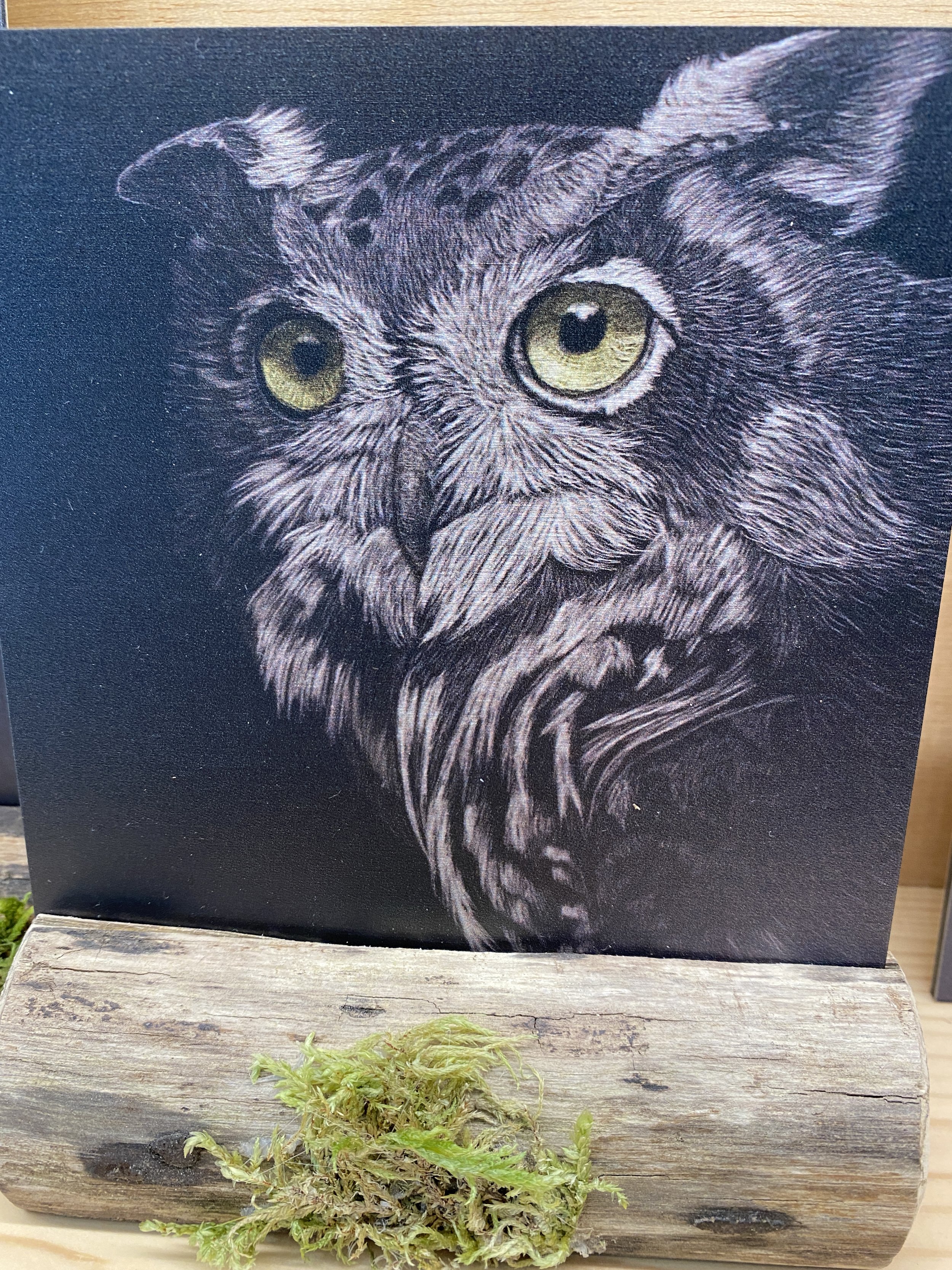 Chandra Jennings, scratch board etchings