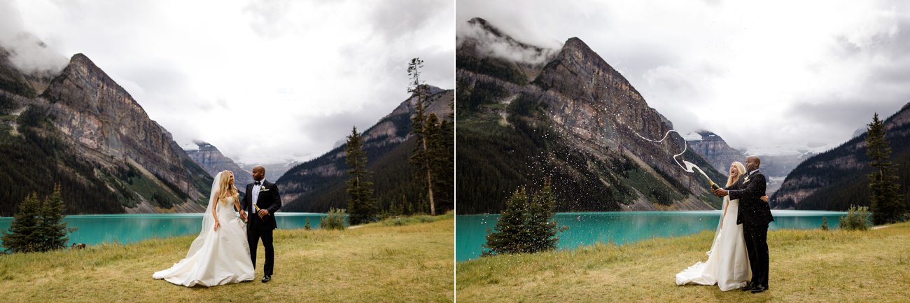  Fairmont Chateau Lake Louise Wedding, Banff Wedding Photographers 