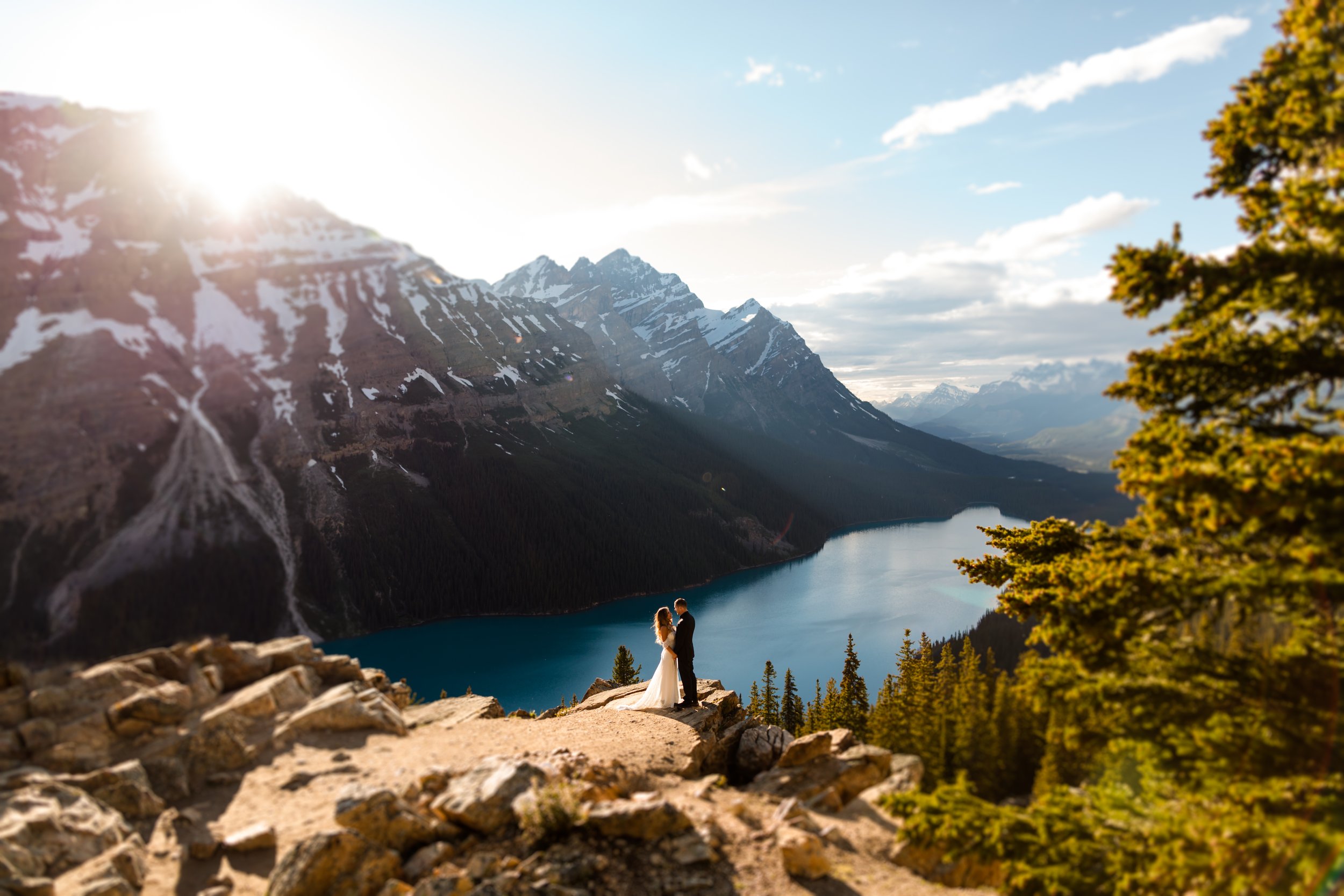  Peyto Lake Elopement, Banff Wedding Photographer 