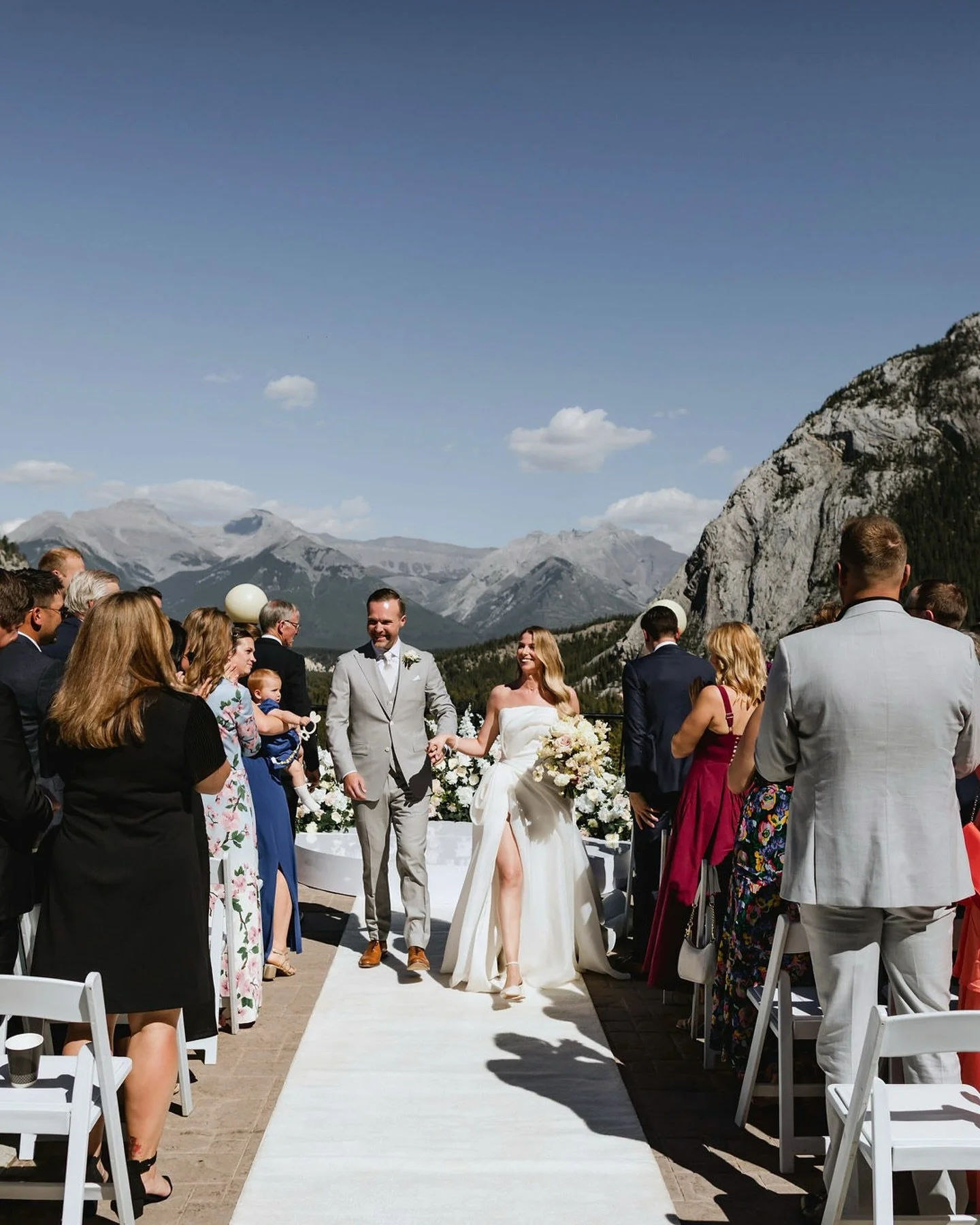 On a sunny Saturday in August, Liz + Matt had the most beautiful wedding @fairmontbanff ✨ Beyond the beauty, however was so much depth, connection and honestly just an immense amount of love. 

We actually met Liz and Matt at a wedding that we were p