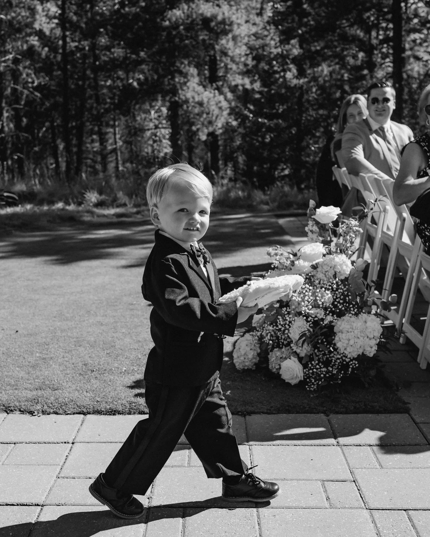 From a traffic jam (of mountain goats), to the sweetest outdoor champagne toast, everyone who attended this wedding had nothing but smiles on their faces all day long! Enjoy a few of our fave images from Courtney + Patrick&rsquo;s gorgeous &lsquo;sun