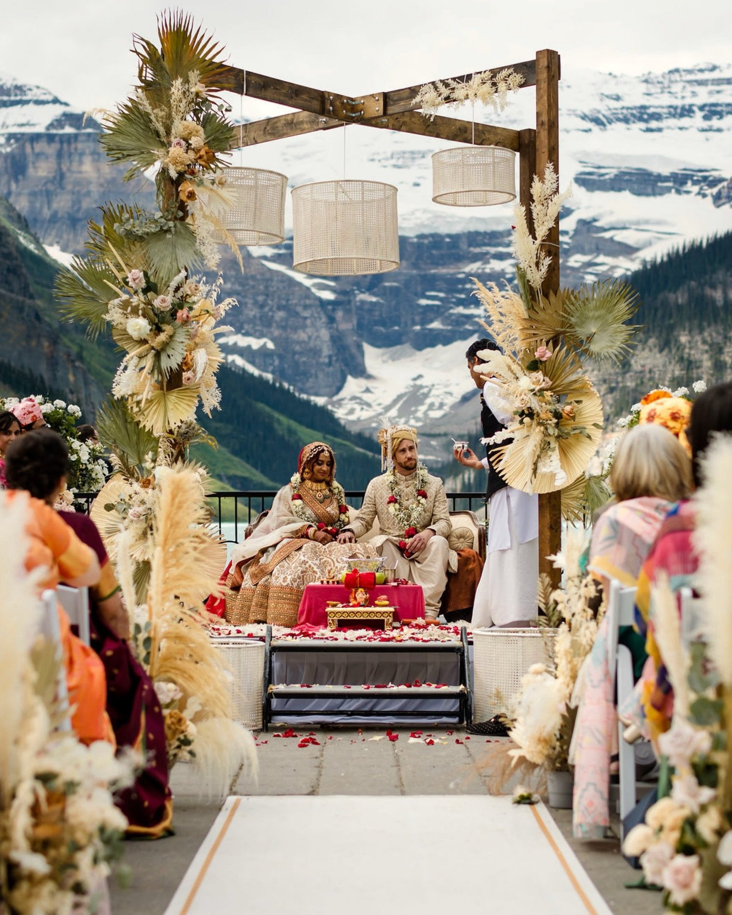 Time to add a little colour to this feed ✨ 

Sometimes we still feel like this weeklong celebration with Surbhi + Kyle was a surreal dream.

The grandeur of this multi day wedding paired with the raw beauty of the Canadian Rockies is a combination we
