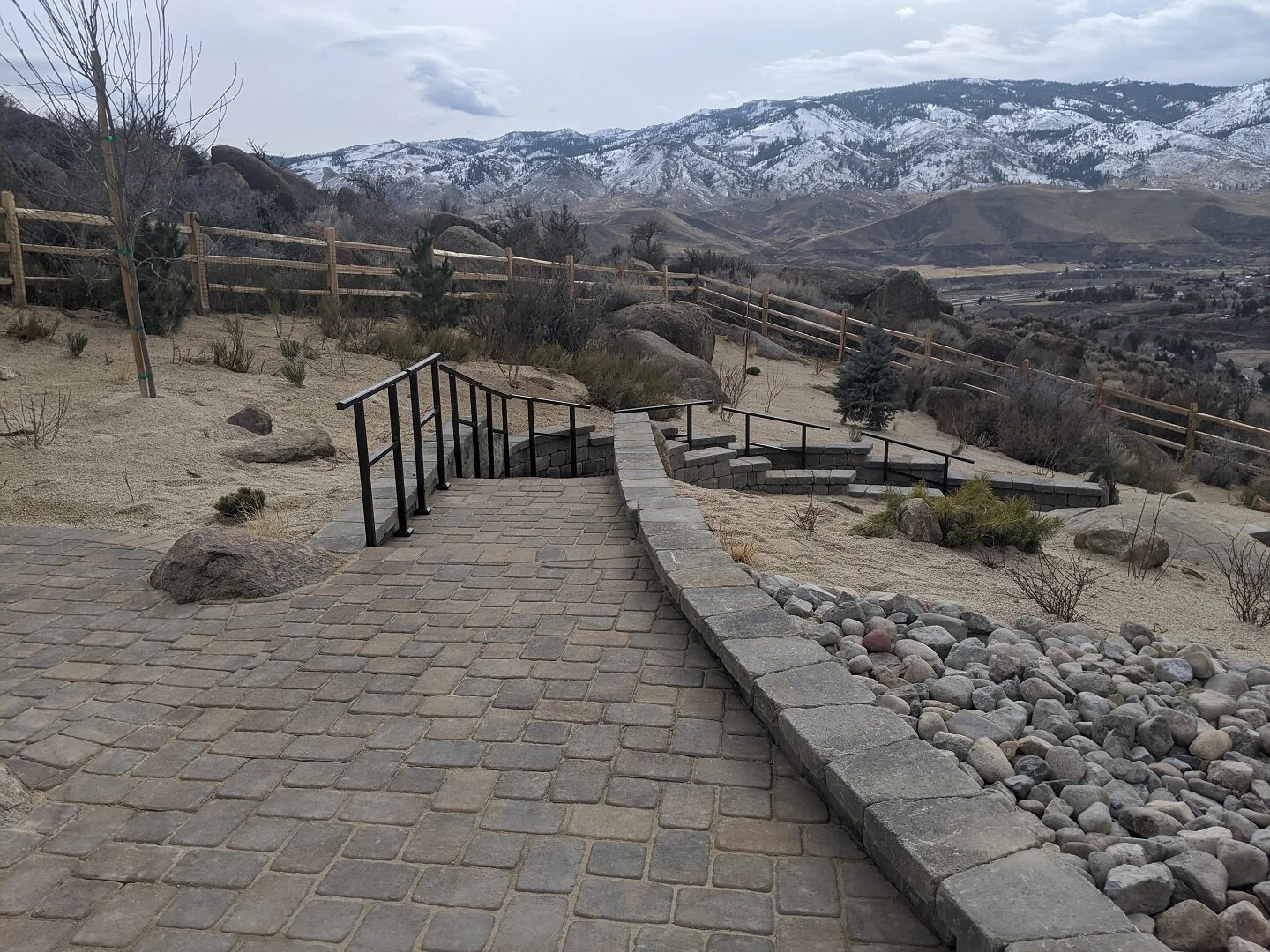 Paver patio landscape design in Reno NV