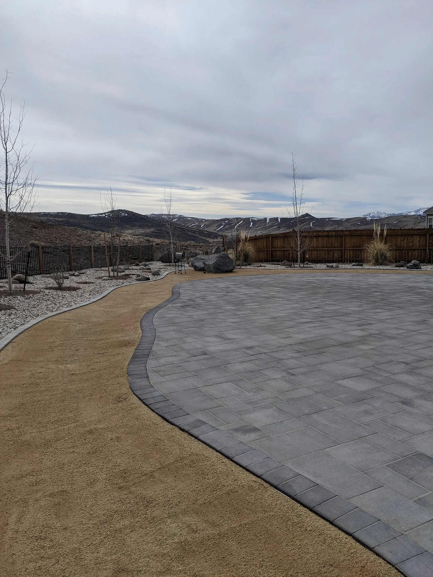Modern paver patio - landscape design Sparks NV