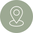 Icon of a location pin on a green background.