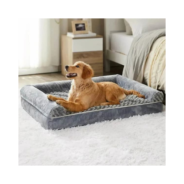 orthopedic memory foam dog bed waterproof washable pet bed non slip large dog cushion