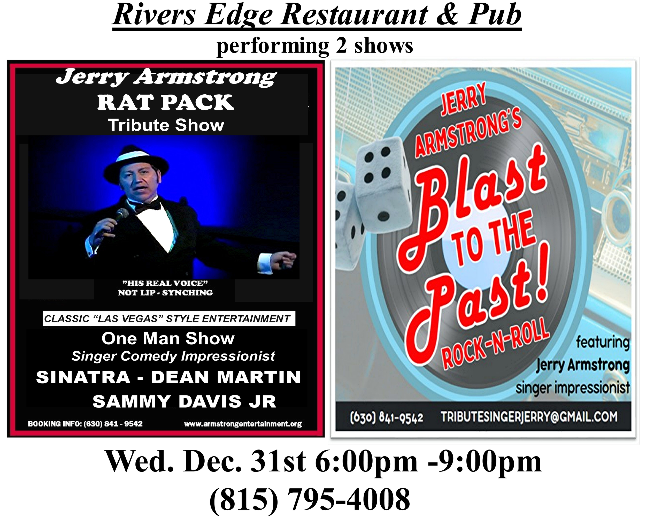 Jerry Armstrong’s Rat Pack/ Rock &amp; Roll show