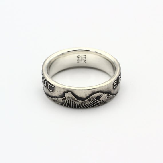 irish coin ring, irish harp ring, eire eireann saorstat