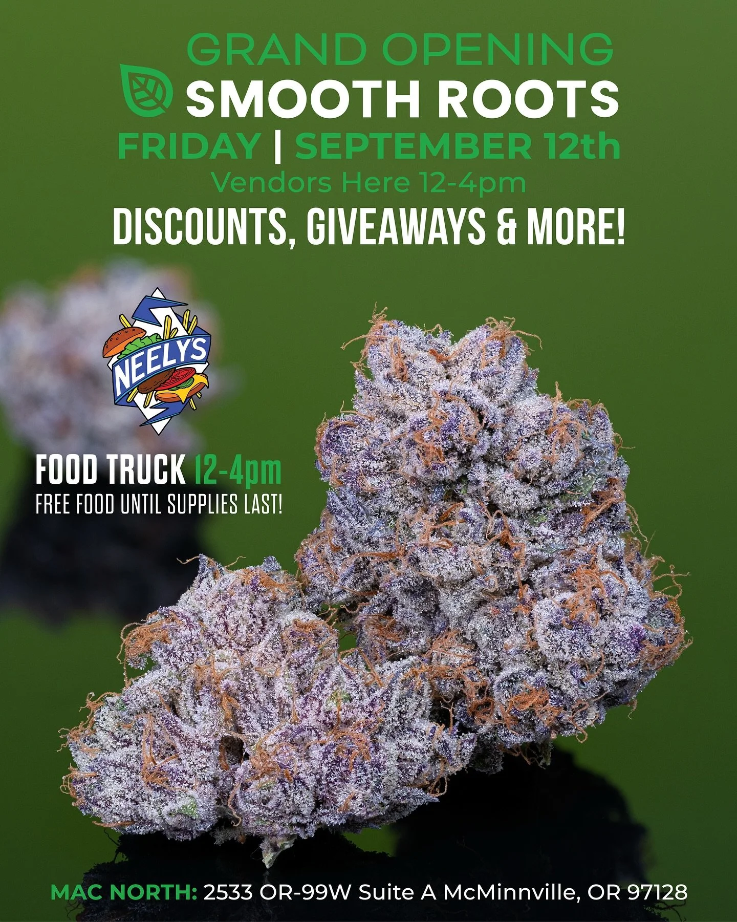 If you haven&rsquo;t heard yet, we have a NEW second location in McMinnville! Located at 2533 OR-99W Suite A, we are open now but hosting our grand opening party this Friday, September 12th from 12-4pm. Vendors will be on site and @neelysfoodtruck ha