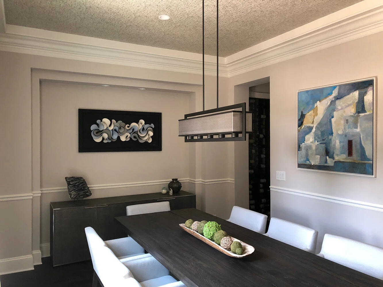 Waves I, ceramic sculpture 