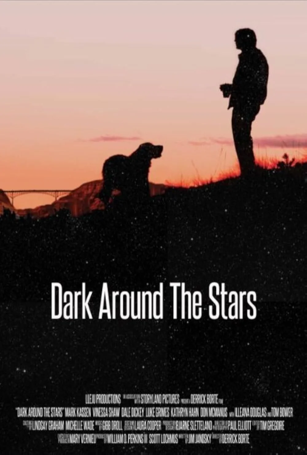       
  
     Dark Around the Stars     Dark Around the Stars  is a character-driven drama directed by Derrick Borte, filmed on location in New Mexico. The screenplay, written by Mark Kassen, was notable enough to land on the 2005 Black List — Holly