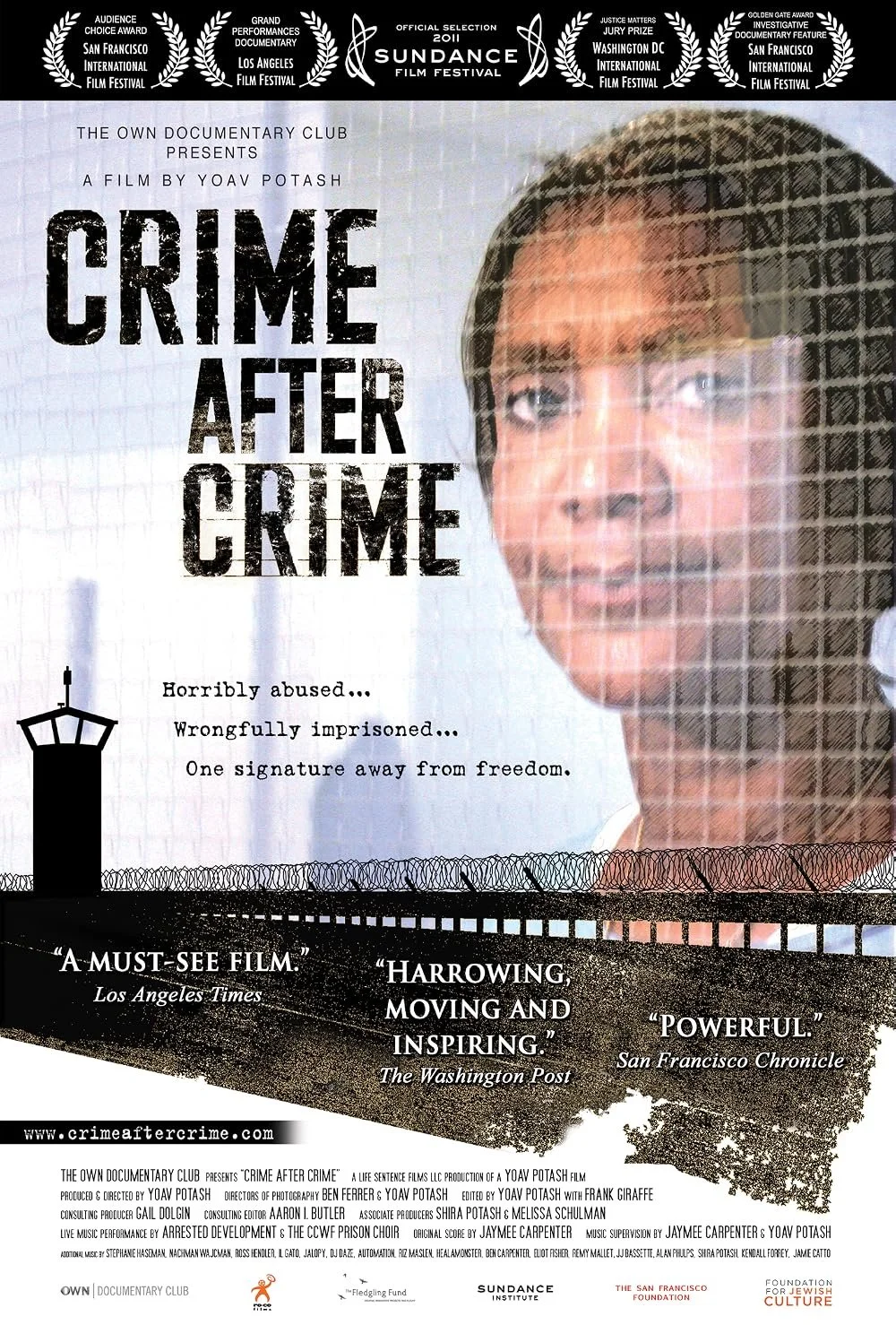       
  
     Crime After Crime (2011)    Crime After Crime  is the award-winning documentary that tells the story of Debbie Peagler, a survivor of brutal domestic violence who was wrongfully convicted in the murder of her abuser and spent over 25 y