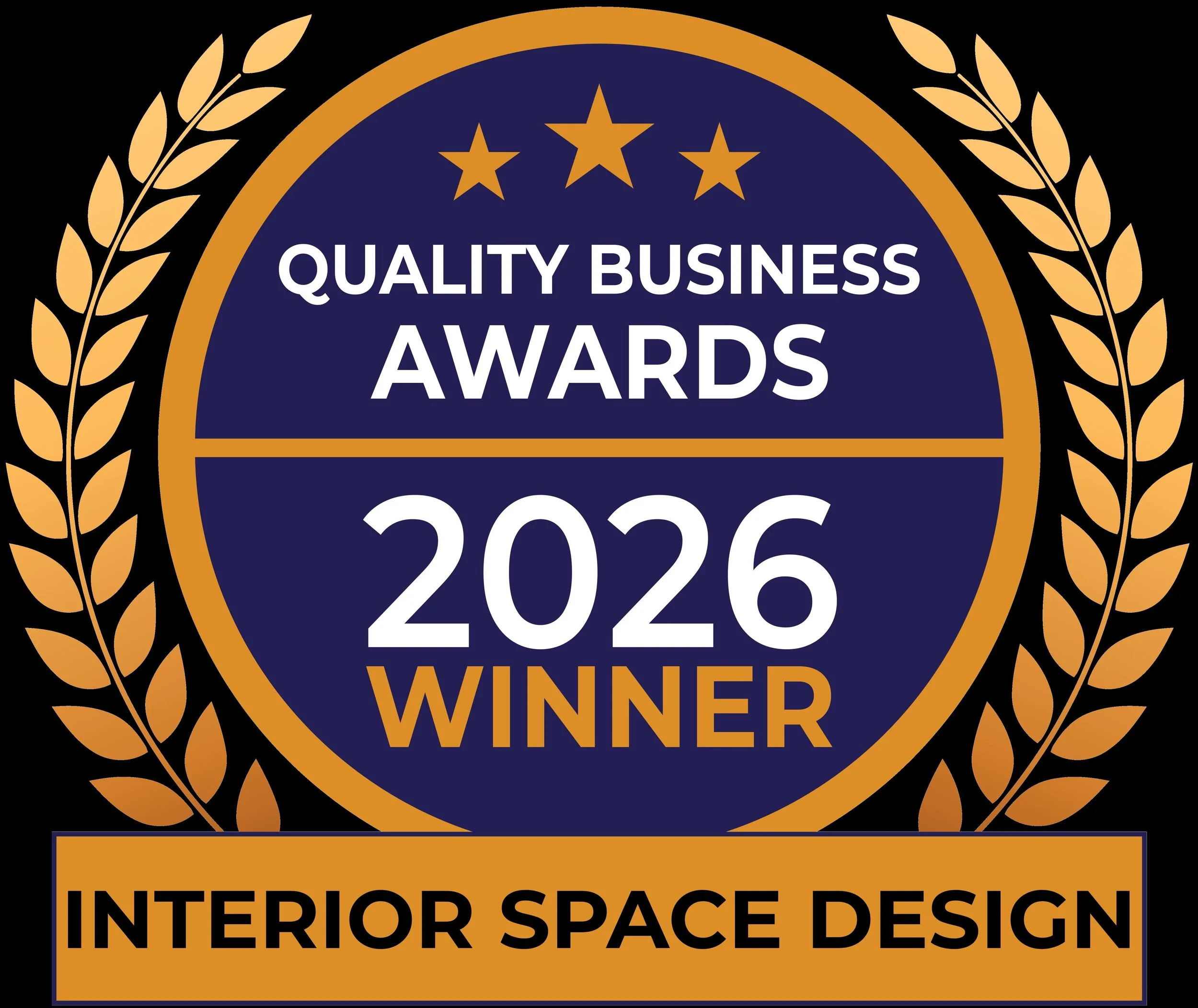 Best Interior Designer Glasgow 2026 Winner badge, Interior Space Design