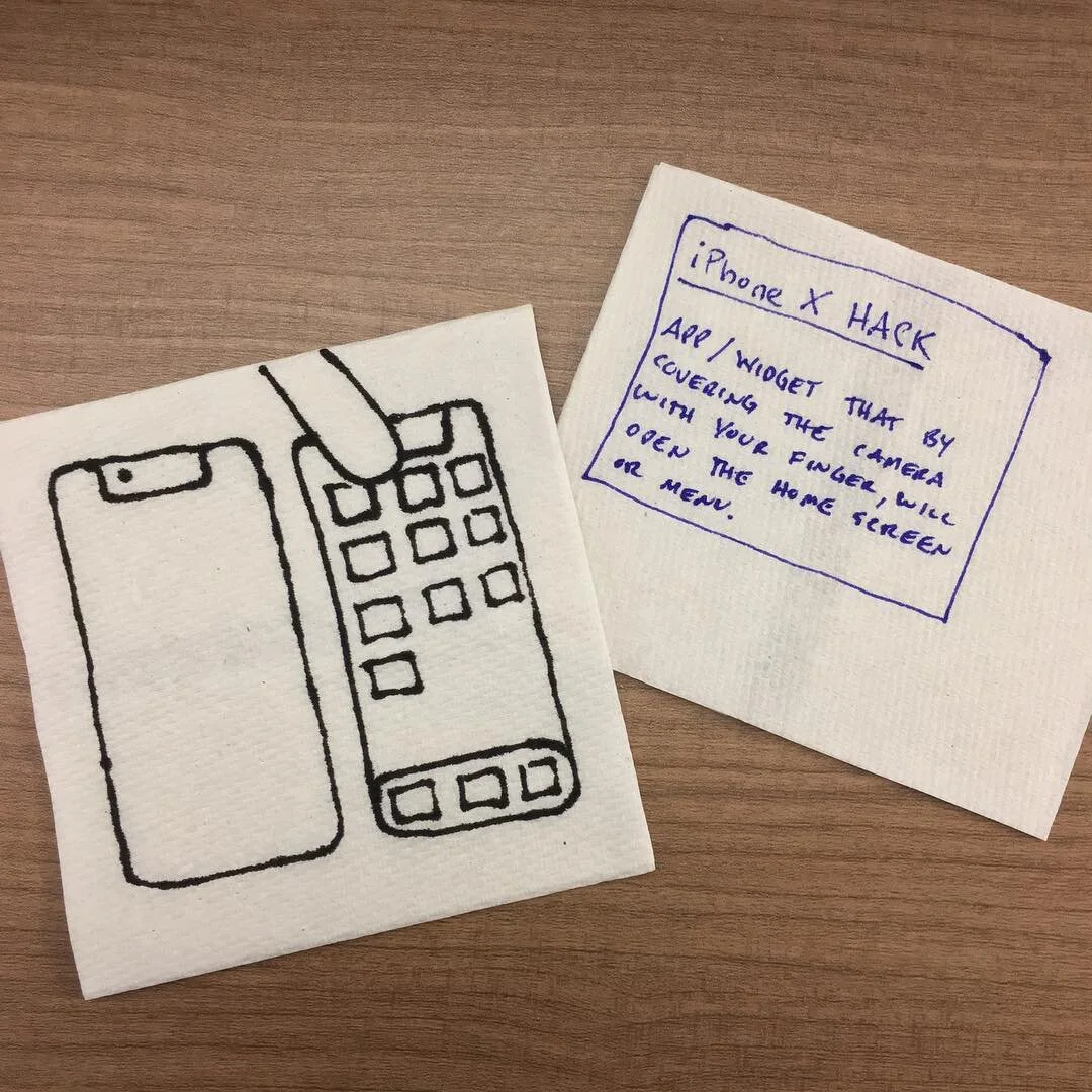 iPhone X: Home button hack - #napkininventions