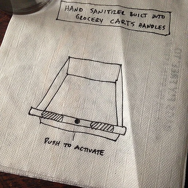 Germaphobes REJOICE! #napkininventions