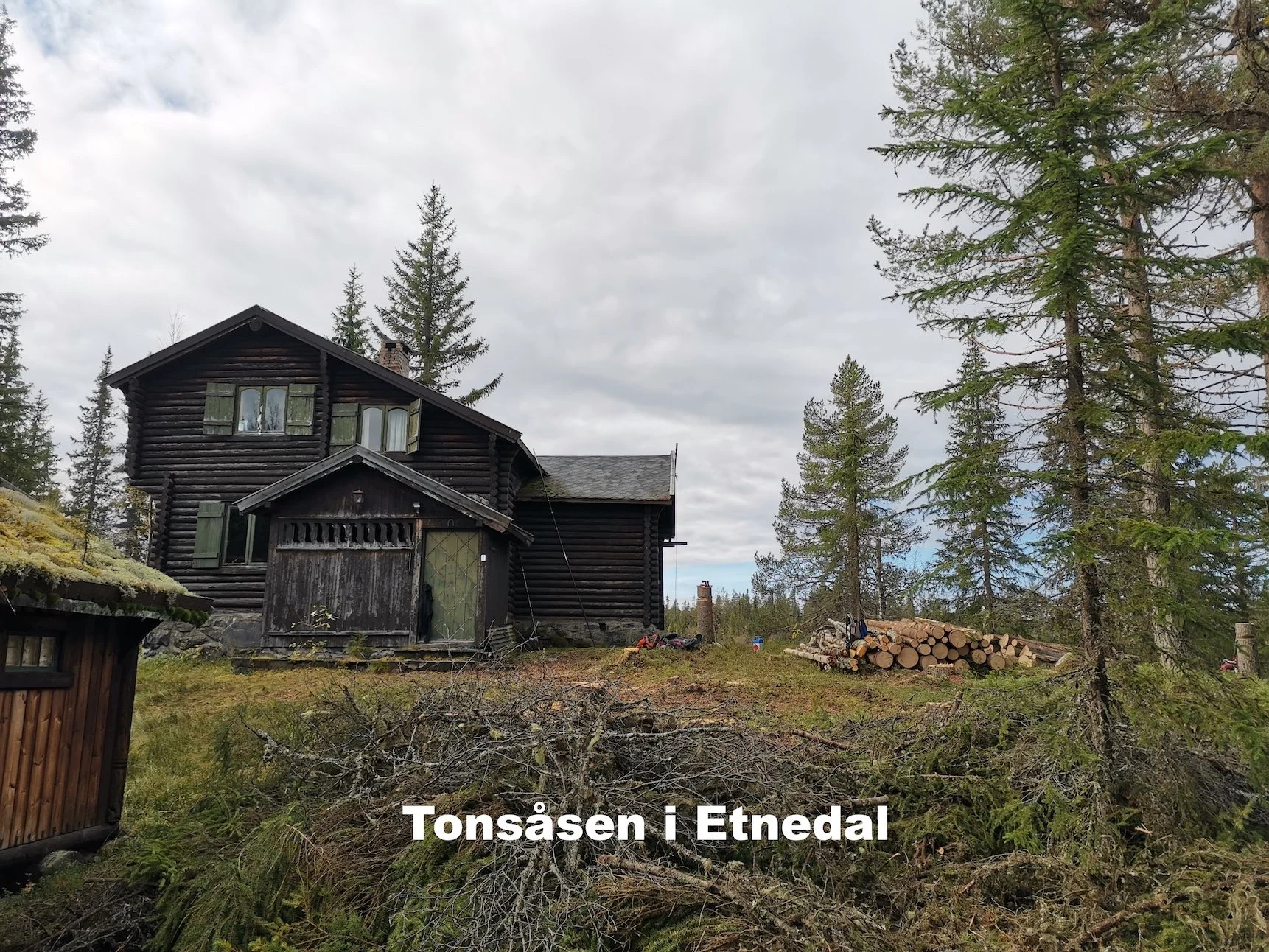 Utsikta Trefelling AS utfører rydding av hyttetomt på Tonsåsen i Etnedal.
