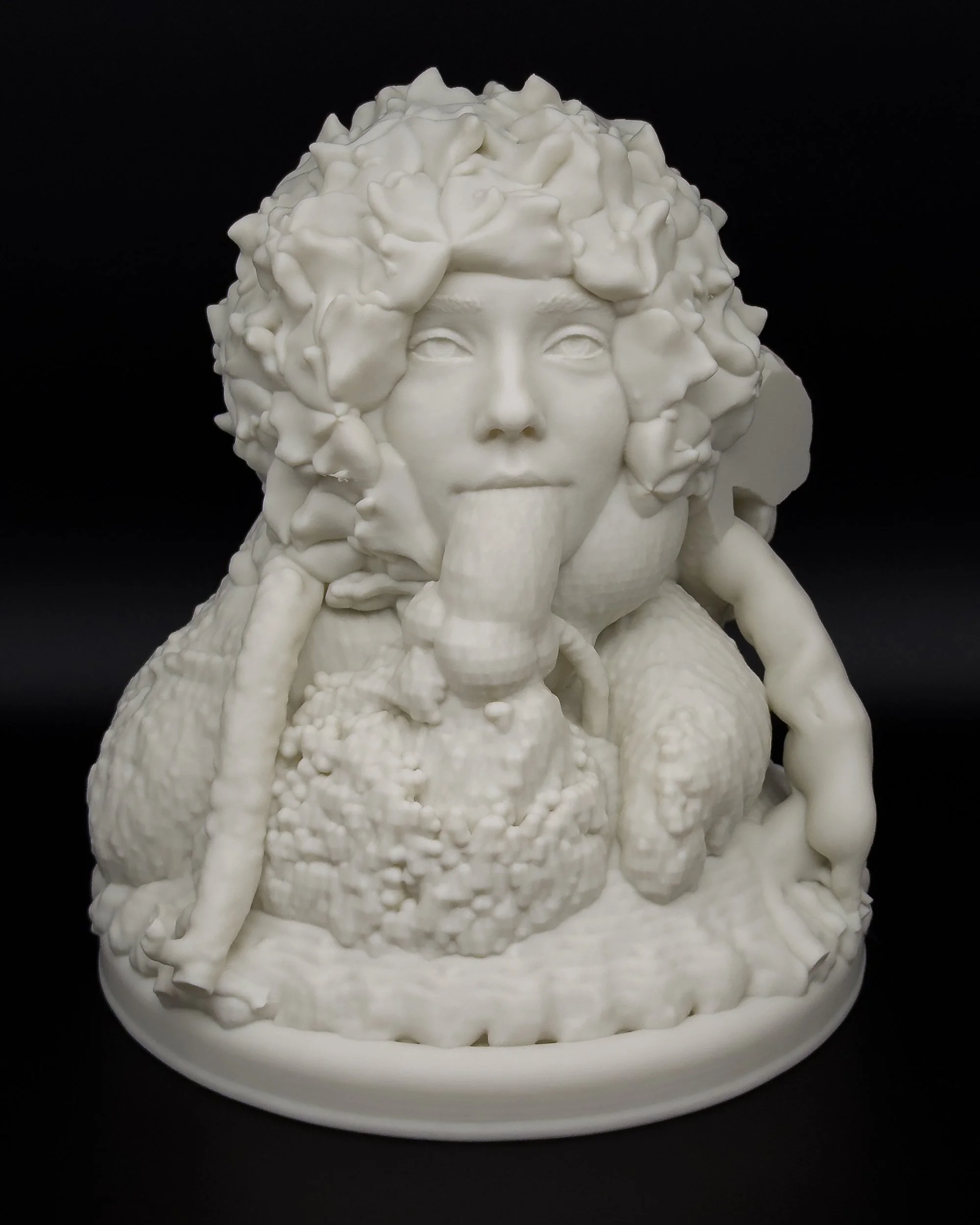 Pretty Mutation (2026). Bioplastic, 10 × 9 × 8½ in.