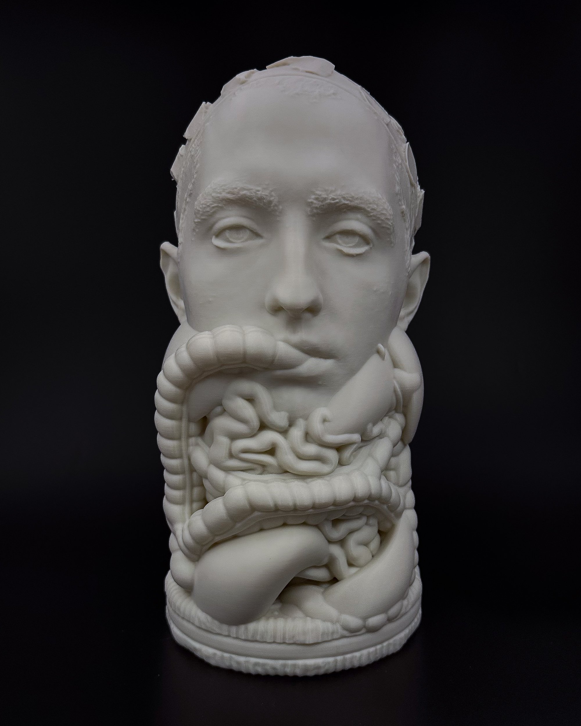 Innards (2026). Bioplastic, 10 ½ x 5 ½ x 6 ½ in.