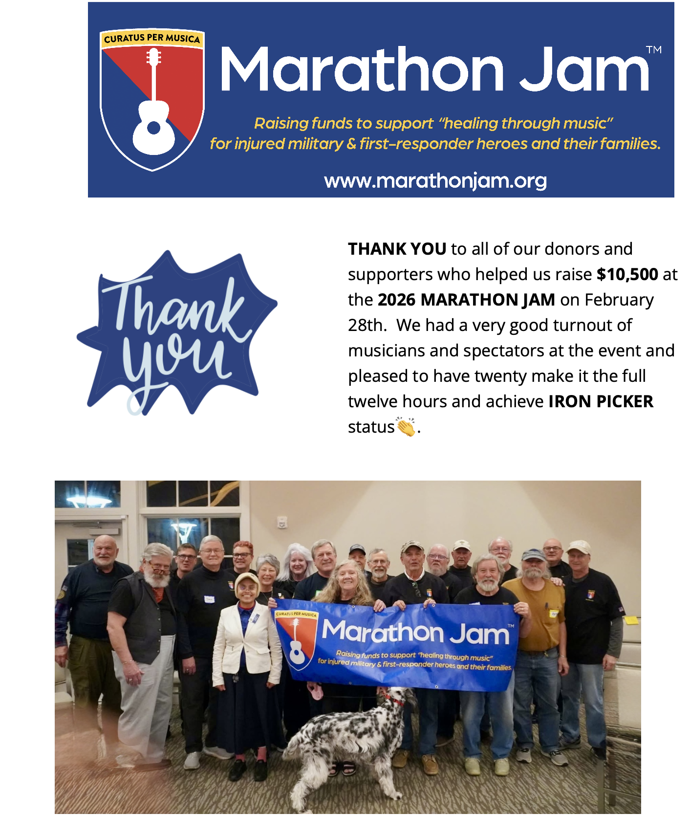 Thank You from Marathon Jam™