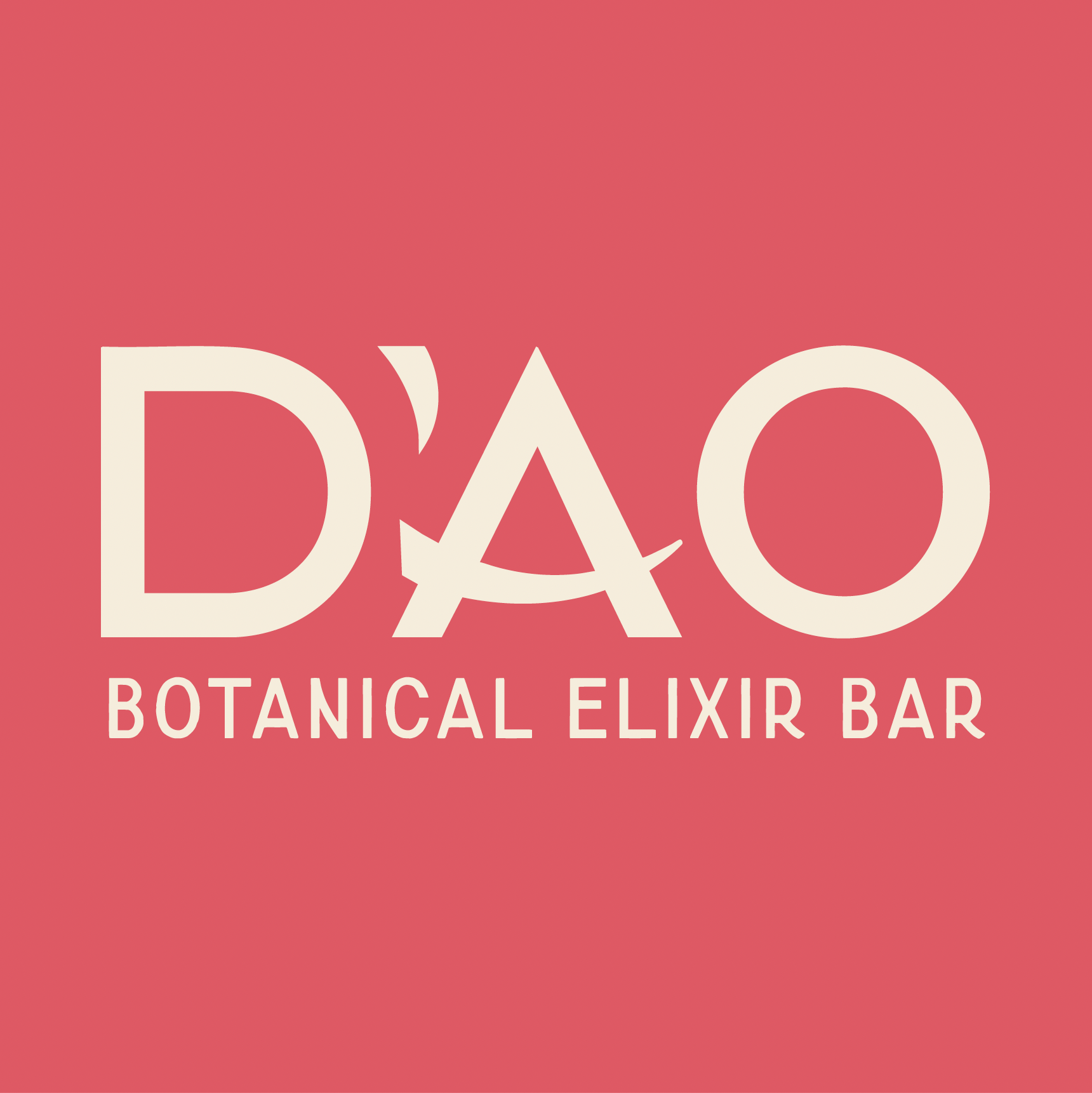 Dao Botanical Elixir Bar Logo & Signage