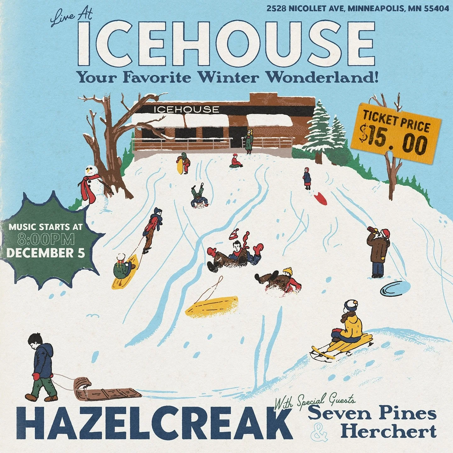 Woohoo!! Me and all my friends are playing @icehousempls on December 5th to ring in the holiday season. Get your tix now via Mr. Lincoln Bio.