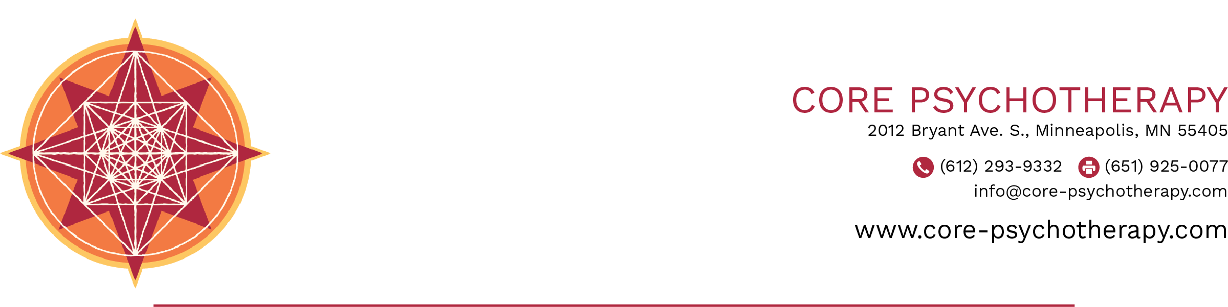 Core Psychotherapy Letterhead