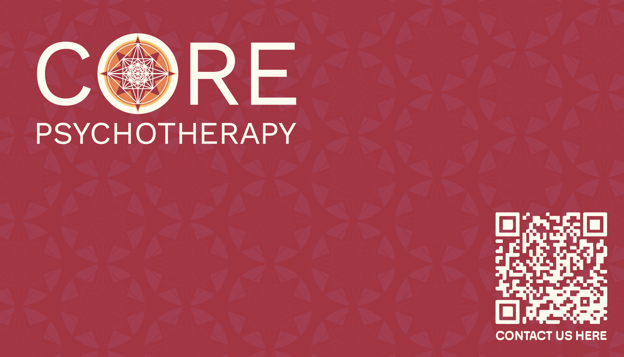 Core Psychotherapy Business Card Back
