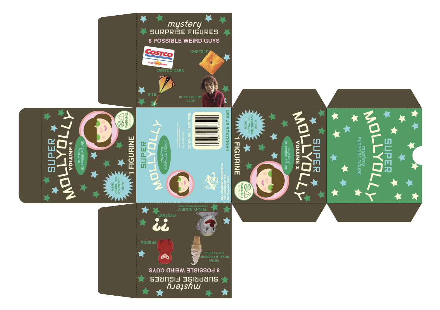 Super Mollyolly Blind Box Package Design (Vol. 2)