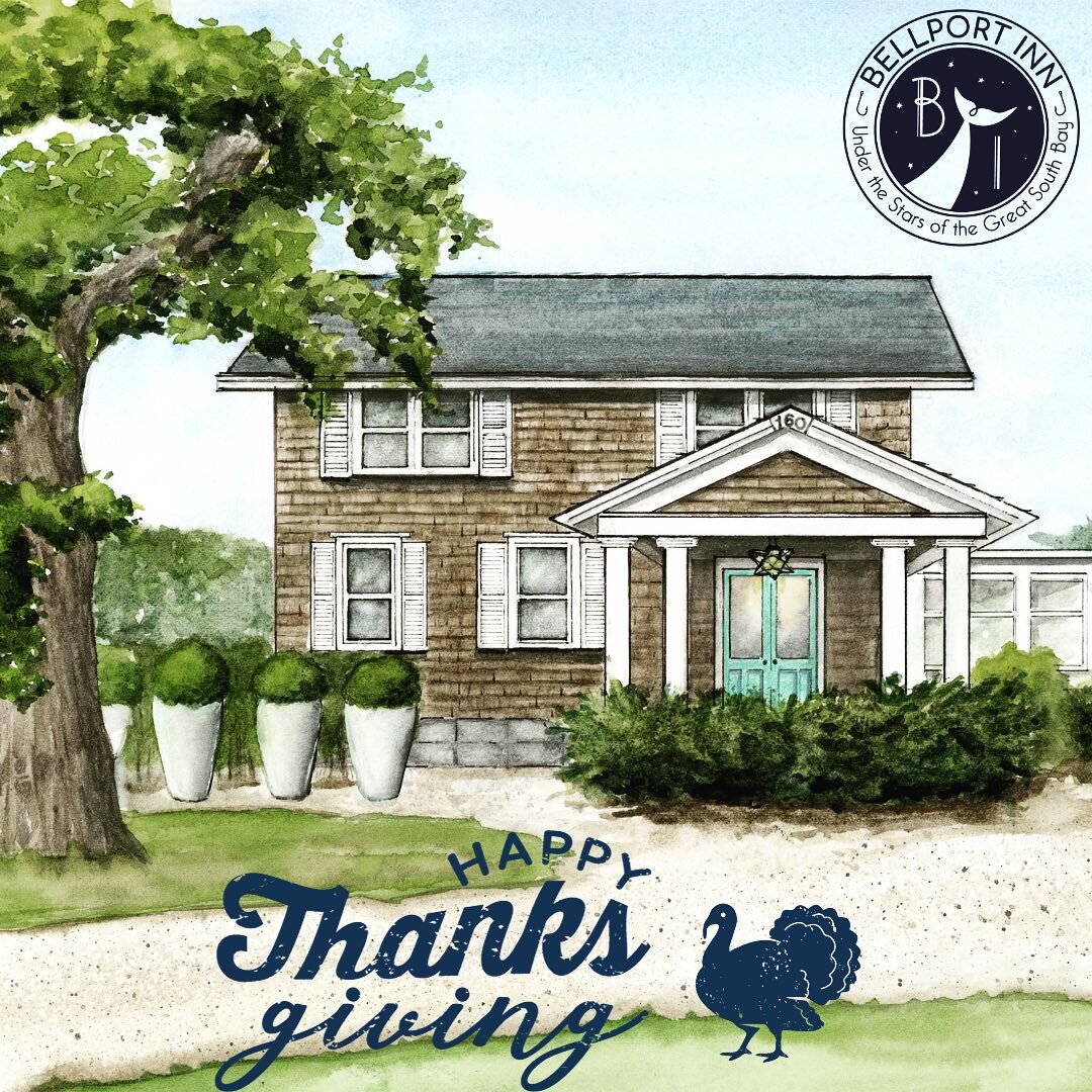 Immense gratitude for our guests, community and our partners. May your Thanksgiving be filled with peace, abundance and joy. 🦃 🍁 🥧 #gratefulforourteam 
.
.
.
#bellport #bellportvillage #ittakesavillage #brookhaven #longisland #homeawayfromhome #hi