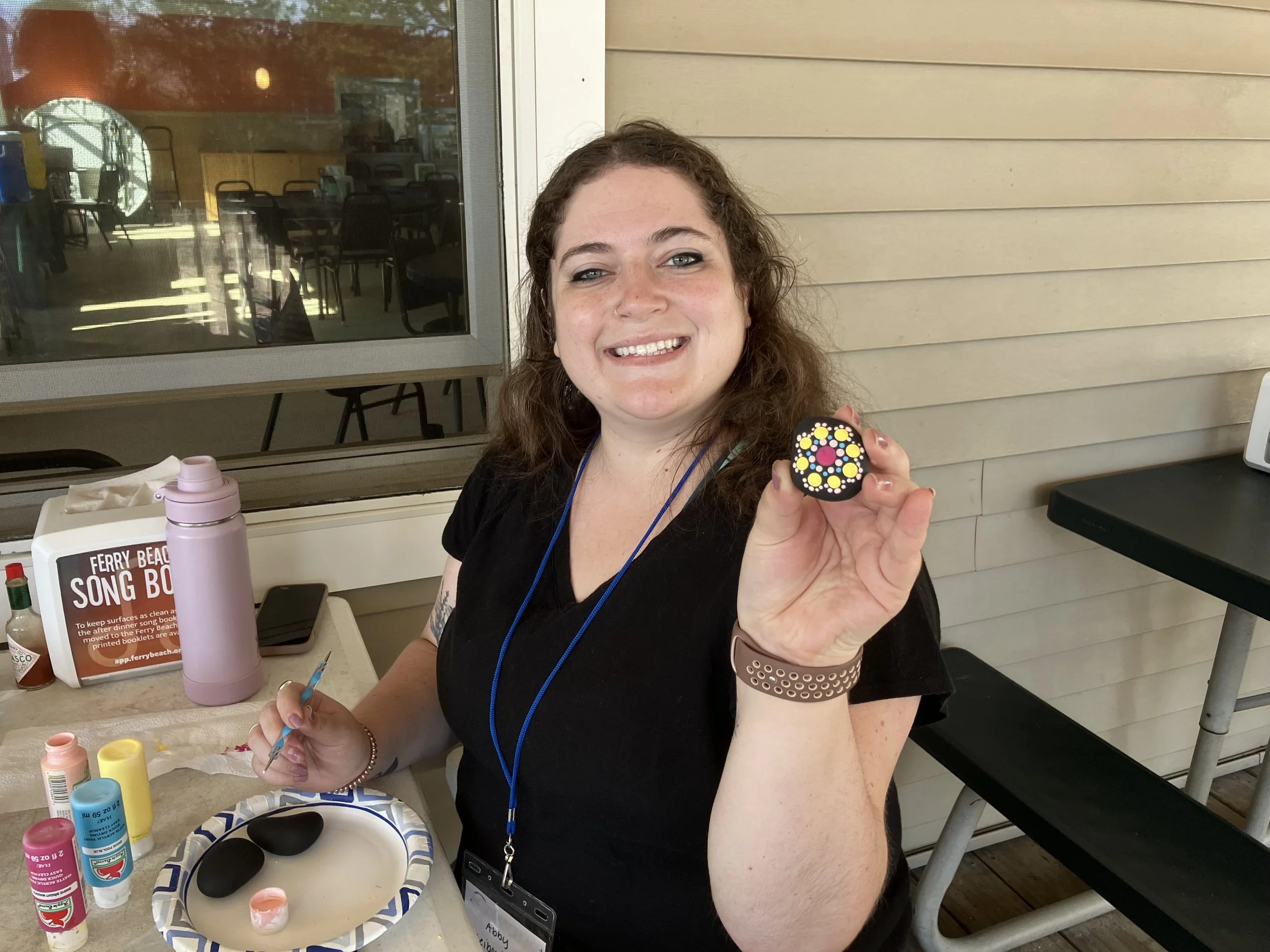 Let’s Mandala Rock Paint! Ferry Beach in Saco, Maine