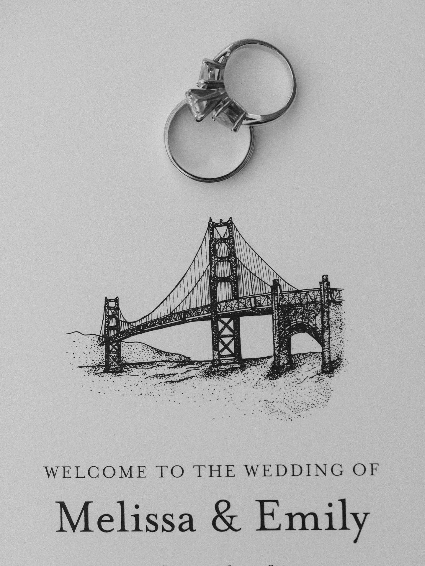 The wedding of Melissa &amp; Emily in black and white🖤