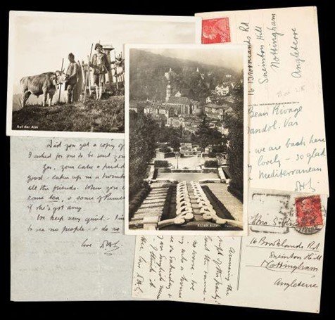 Acquisition of DH Lawrence postcards.jpg