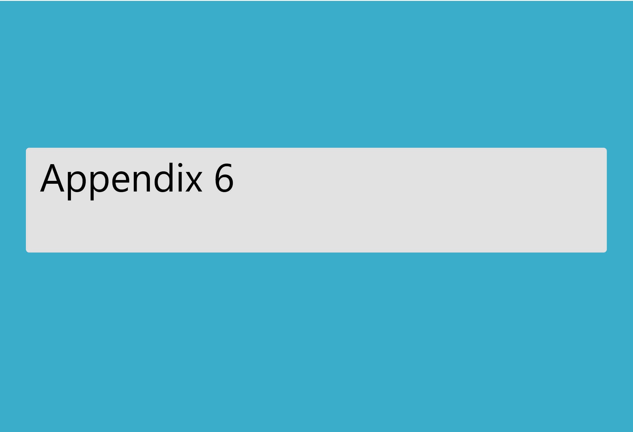 Appendix Six – Mental Health Charities