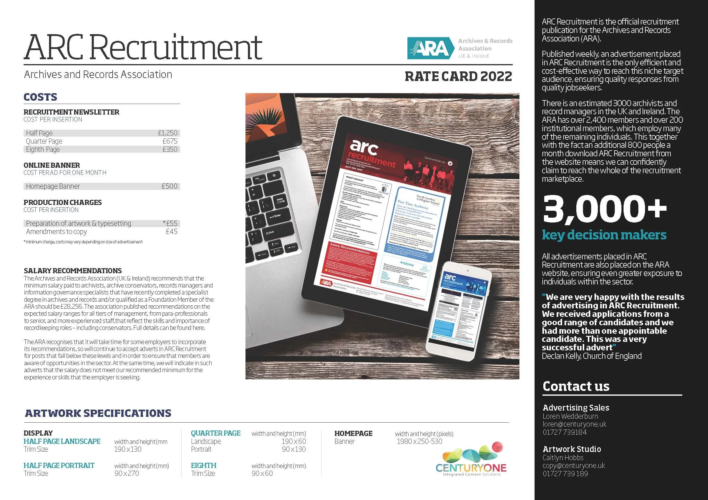 ARC Recruitment advertising vacancies in the sector — Archives