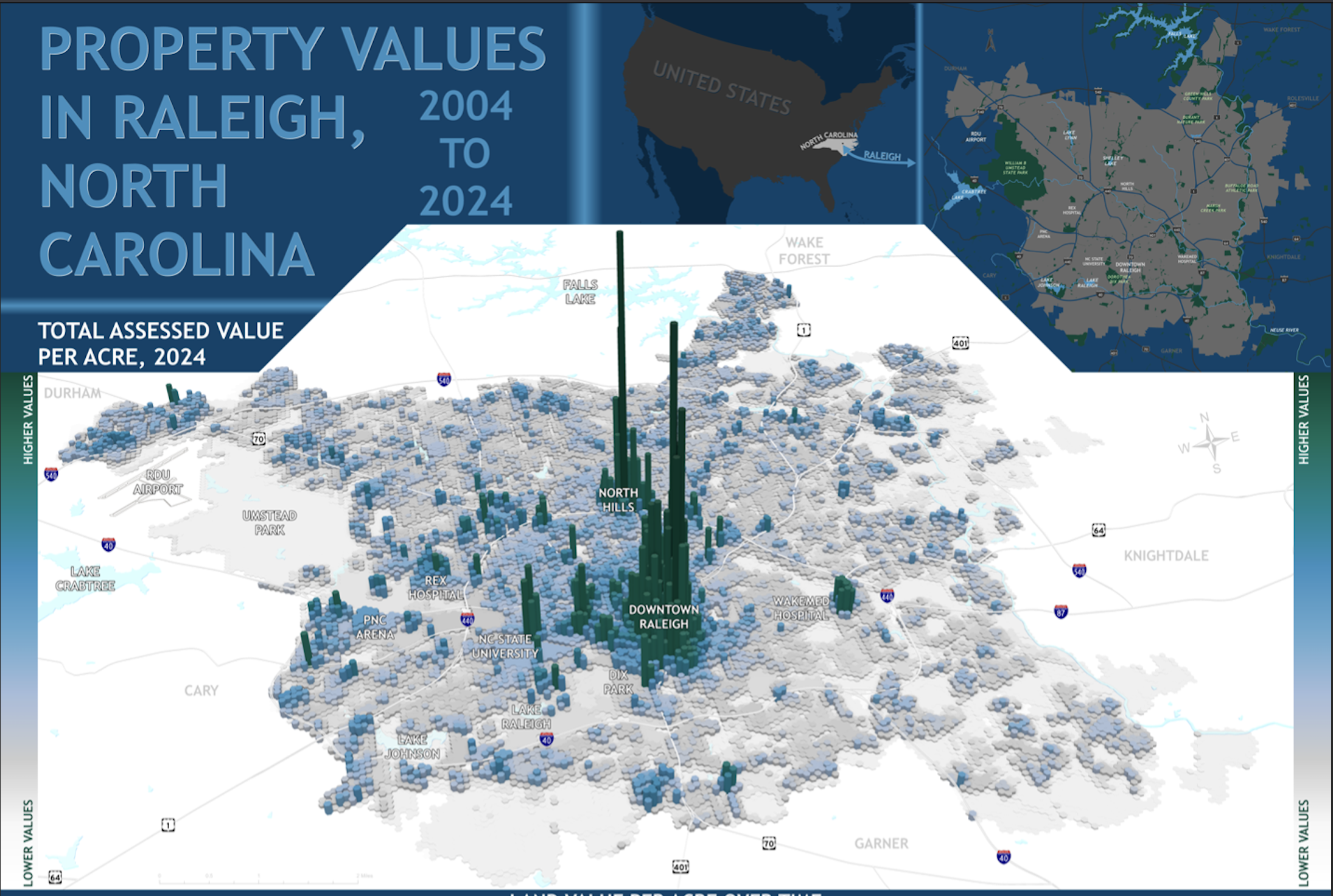 Understanding What Property Value Maps Reveal About Raleigh’s Past, Present and Future