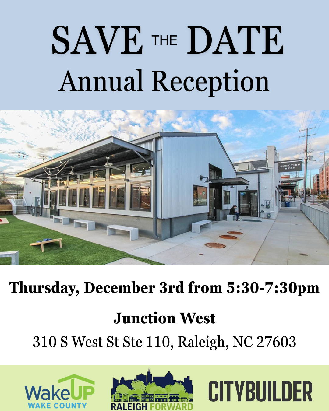 Save the Date: Annual Reception | 12/3