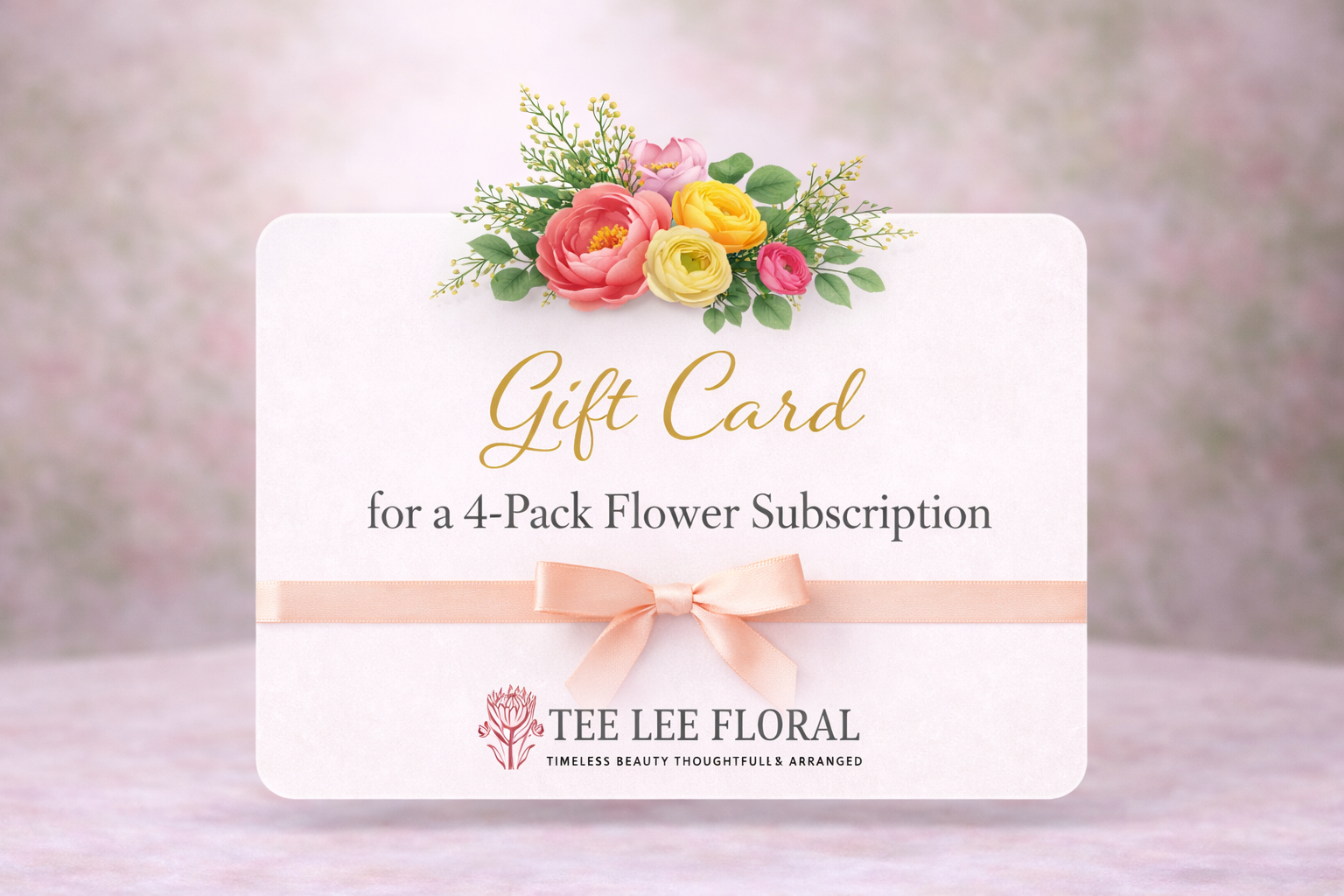 Seasonal Flower Subscription — 4 Deliveries