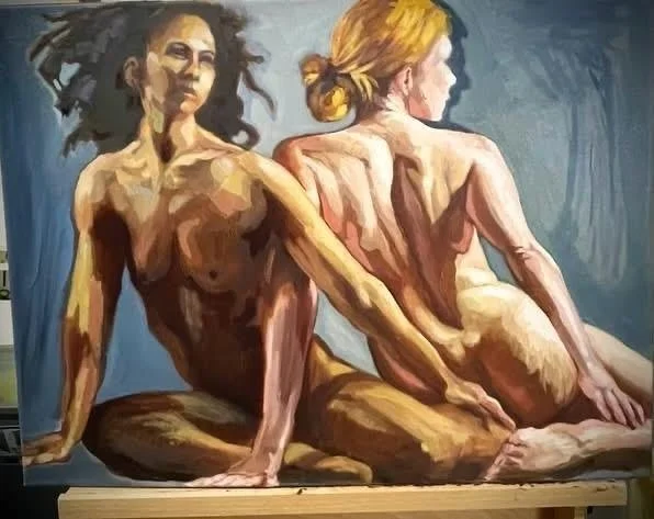 Painting by Sharon Frey