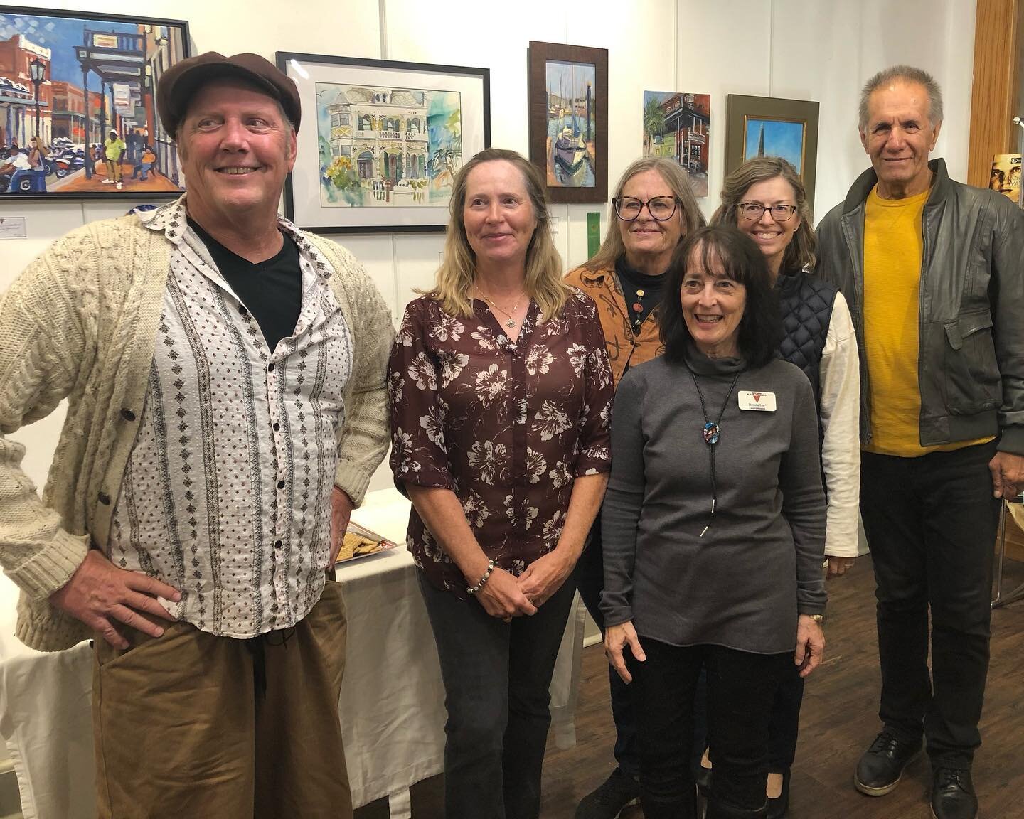 Thanks to all who came to the GLee Gallery for the judging and reception for the 10th annual Brushes in the Beach Plein Air painting competition. From 40 entrees juror Ebrahim Amin picked the finalist which will be on view and for sale till November 