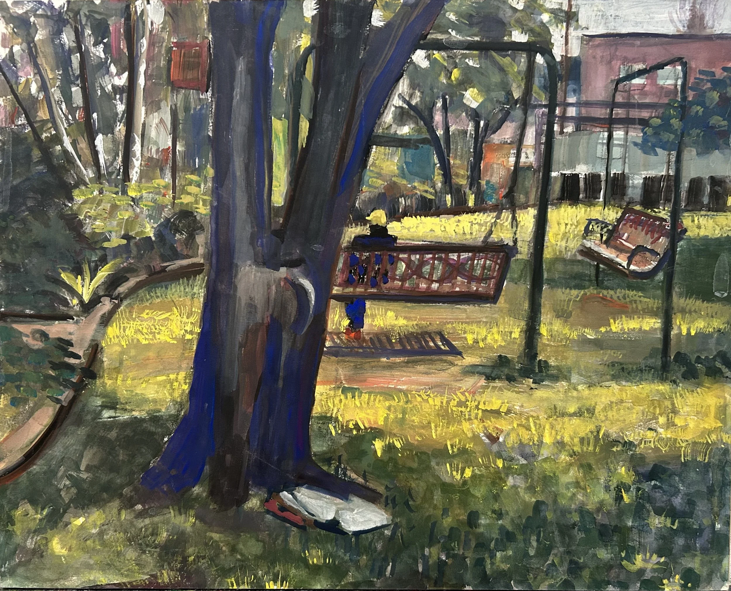 Pensive Moment in Mandell Park