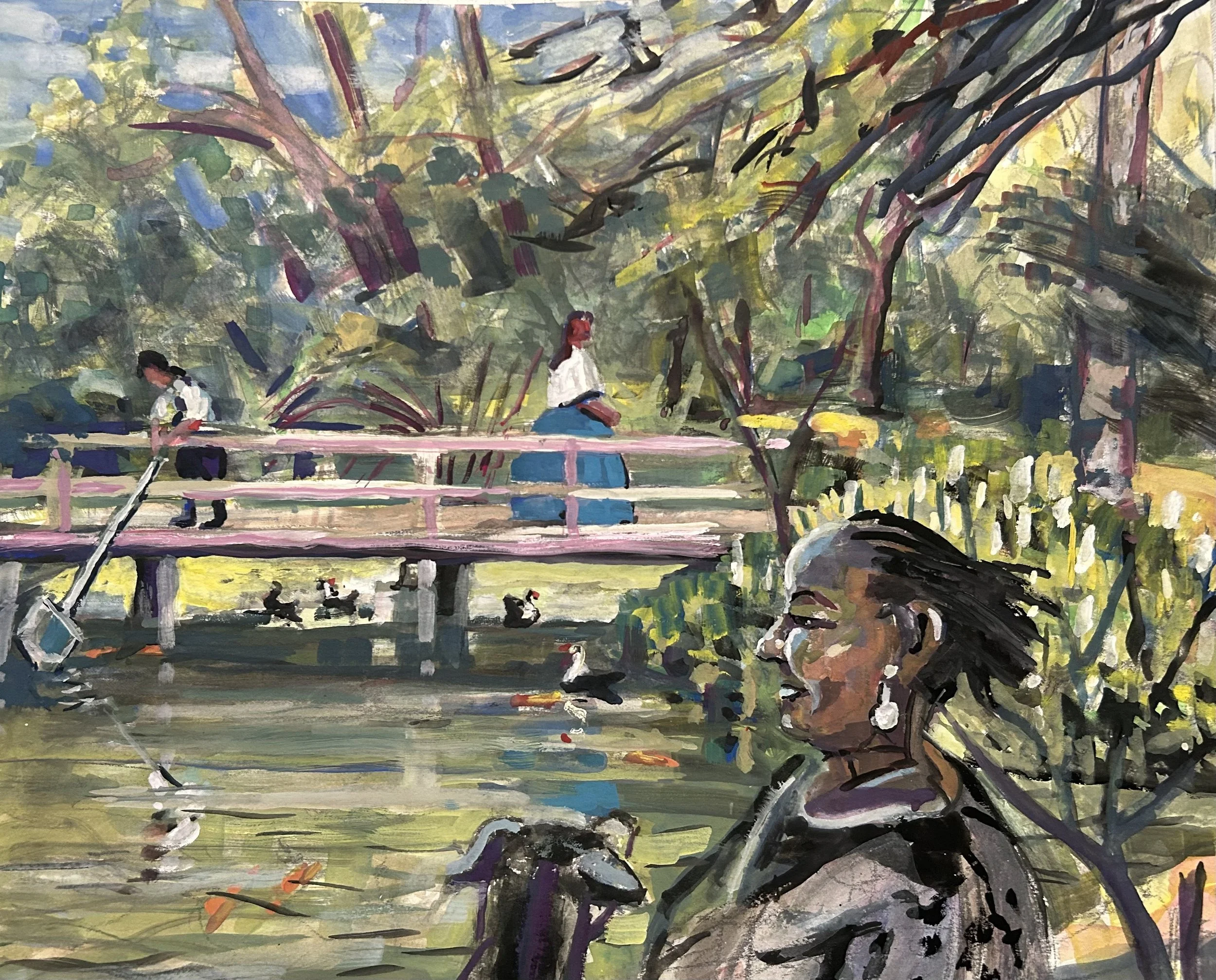 Tranquil Scene in Japanese Garden