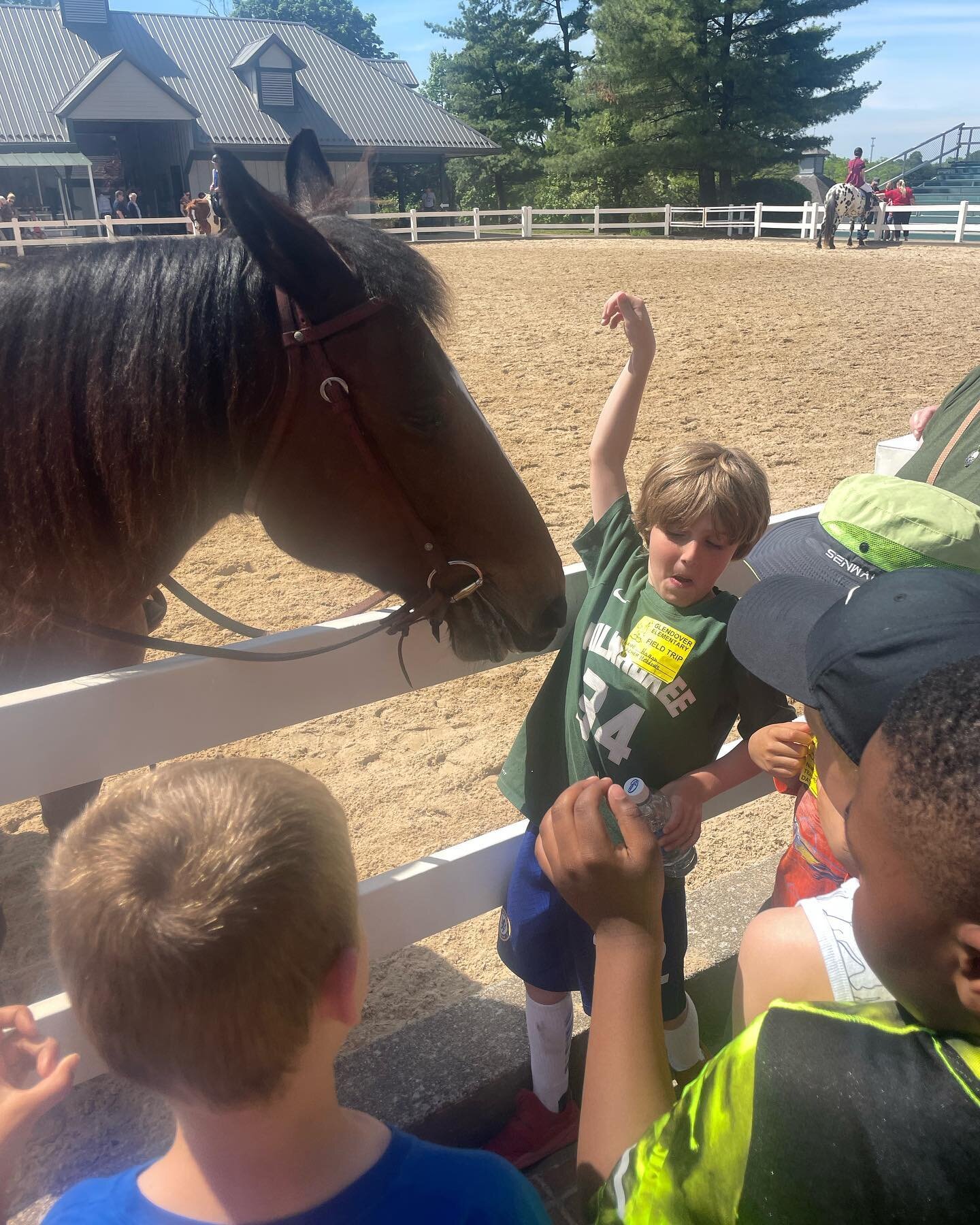 A lot of the time, my off time is spent with my son and helping at his fantastic school. 

Today we went to the @kyhorsepark and had a fun day in the sun! Being around the kiddos always gives me new purpose. 

❤️🧡💚💜💙💛🩷