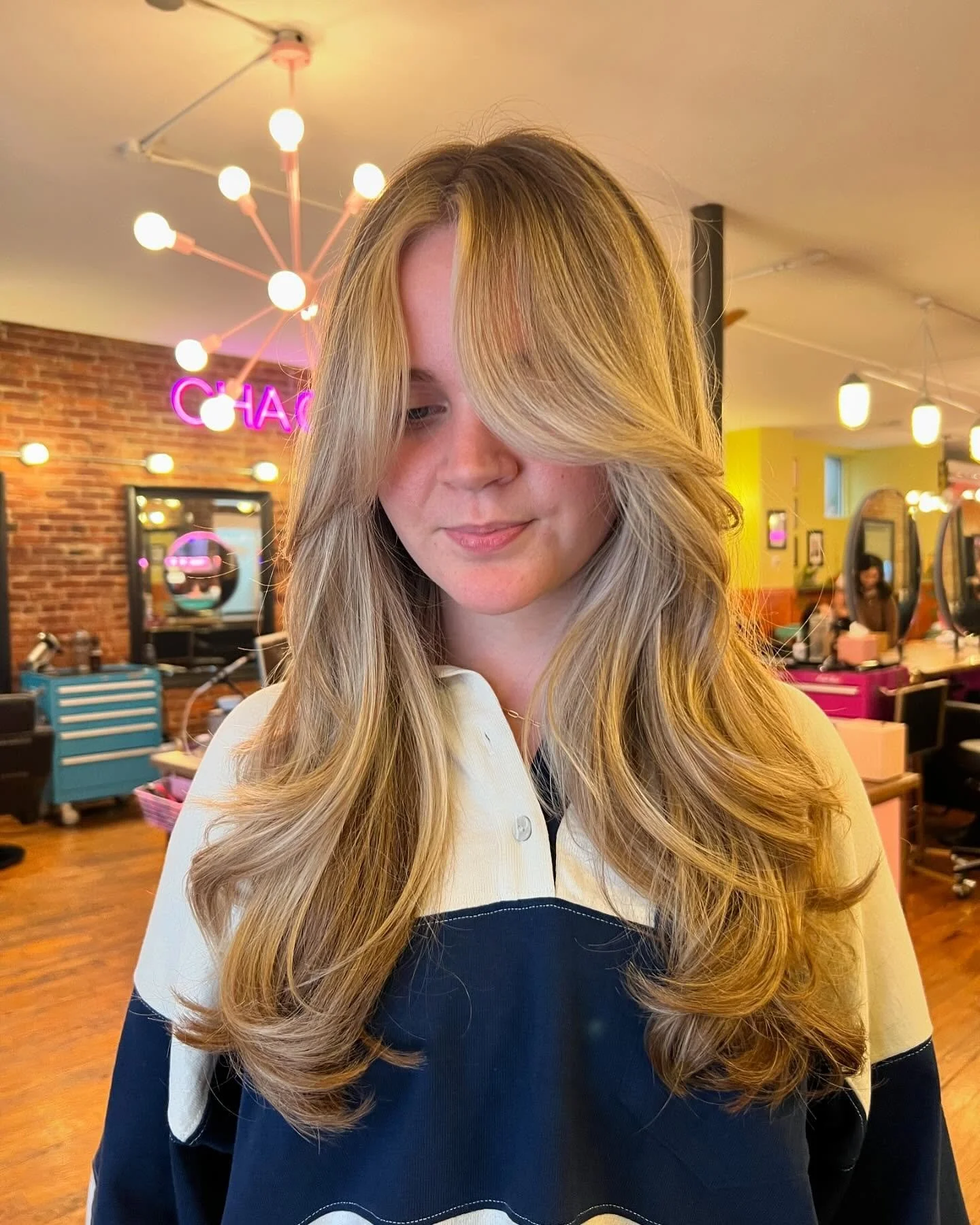 i was literally kicking my feet and giggling after this color and cut 🤭