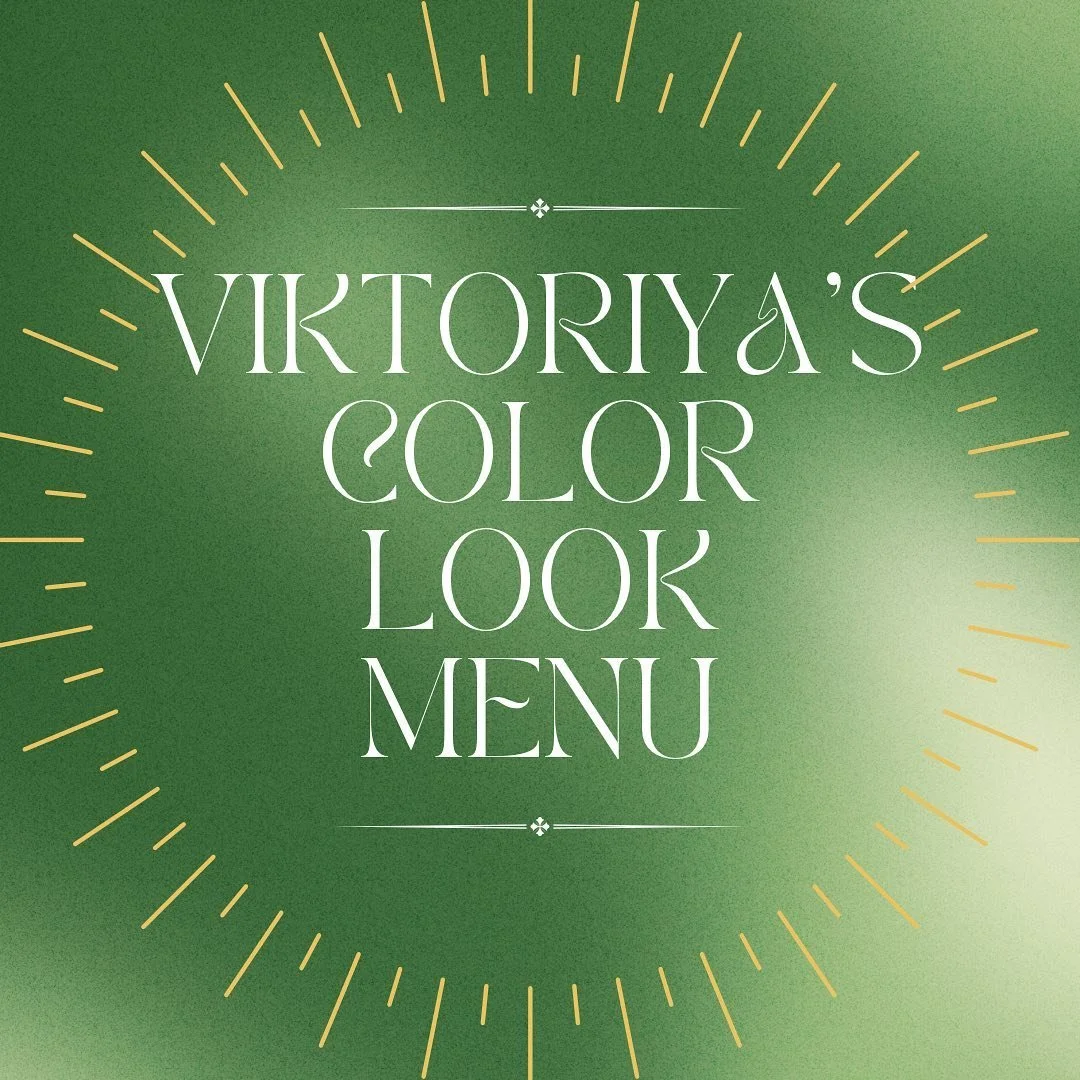 ANNOUNCEMENT! 
Please read if you are a new or current client of mine. I&rsquo;m posting an updated look menu because I got a raise! Starting August 1st, my prices will increase by $10 per hour. I&rsquo;m super thankful to be working in a salon and i